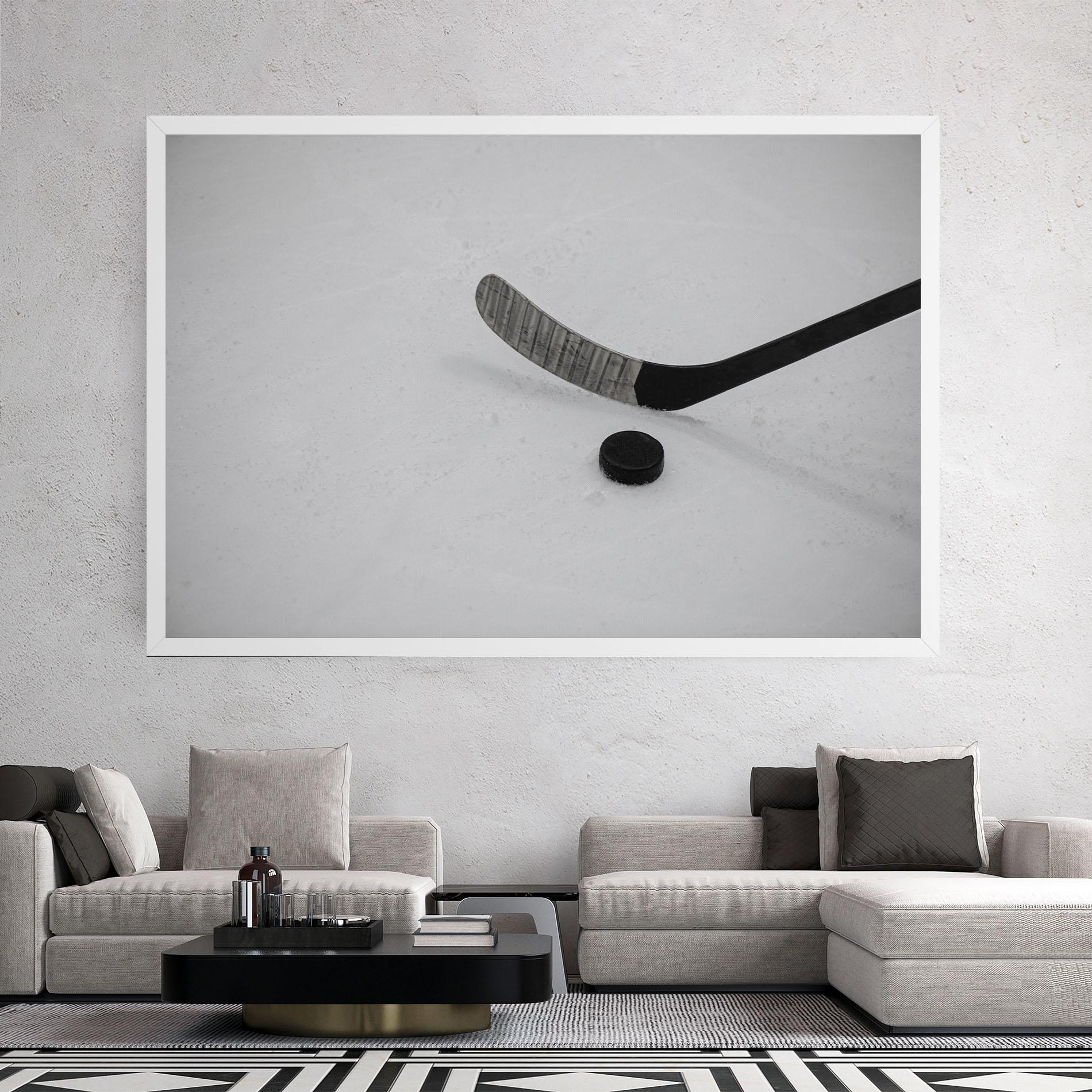 Leinwandbild Hockey Puck mockup 2