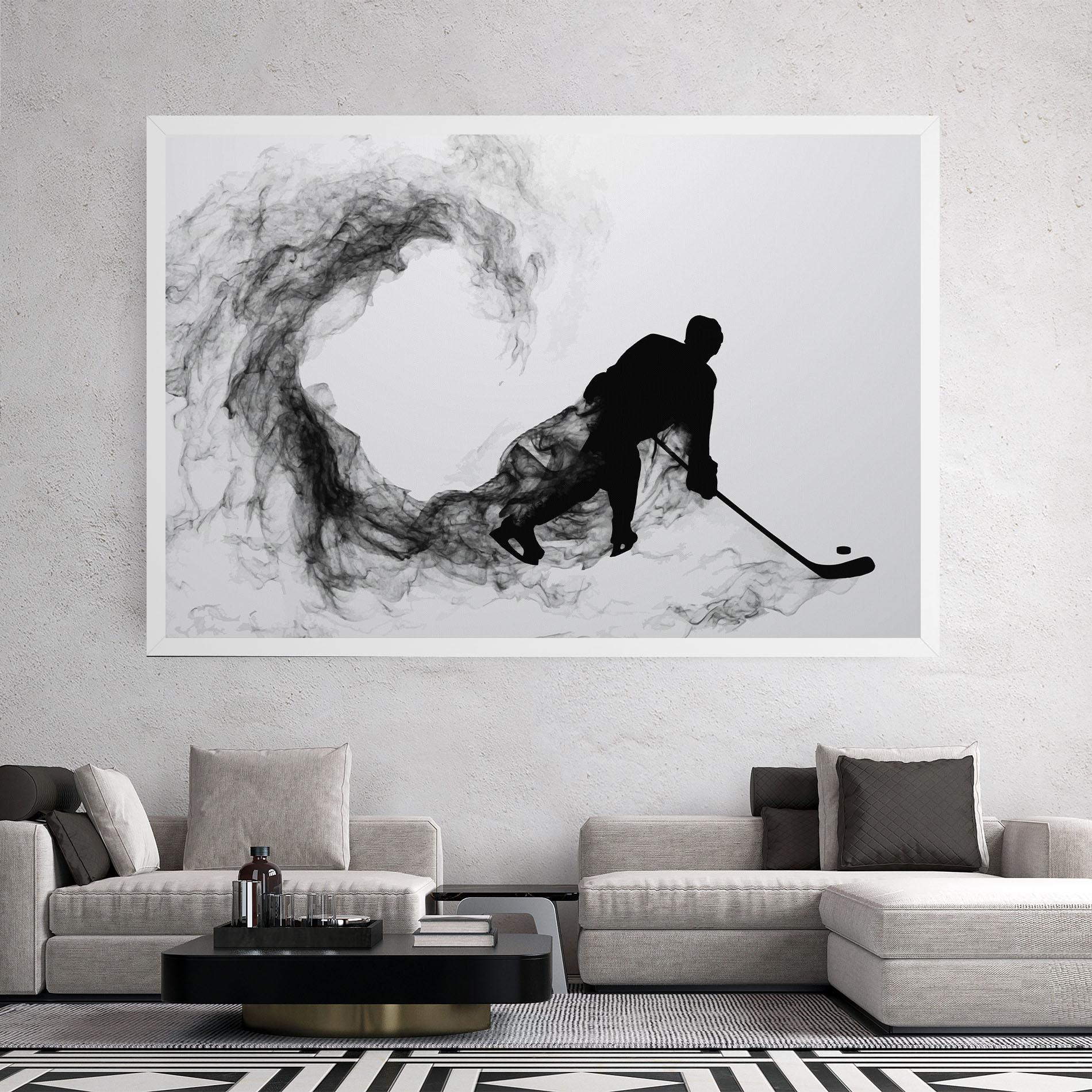 Leinwandbild Hockey Smoke mockup 2