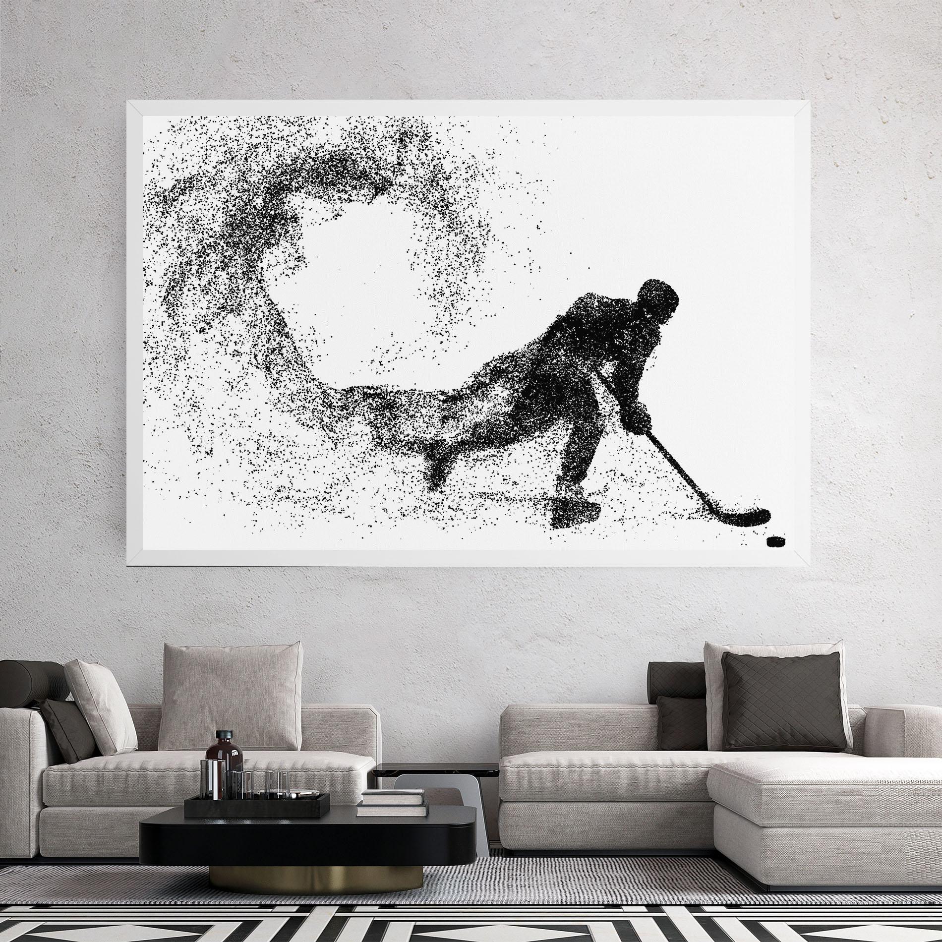 Leinwandbild Playing Hockey mockup 2