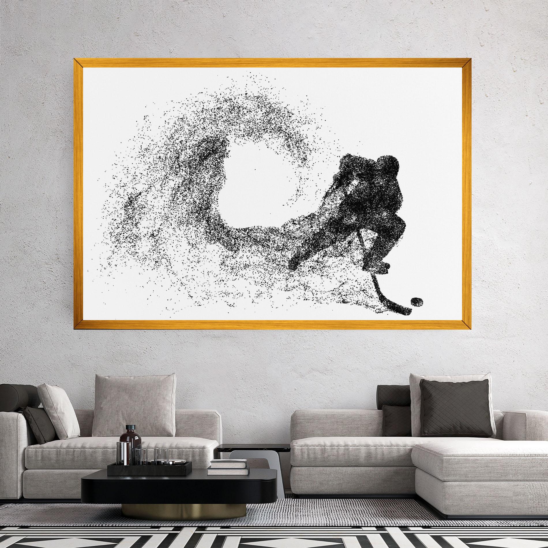 Leinwandbild Hockey Playing mockup 2