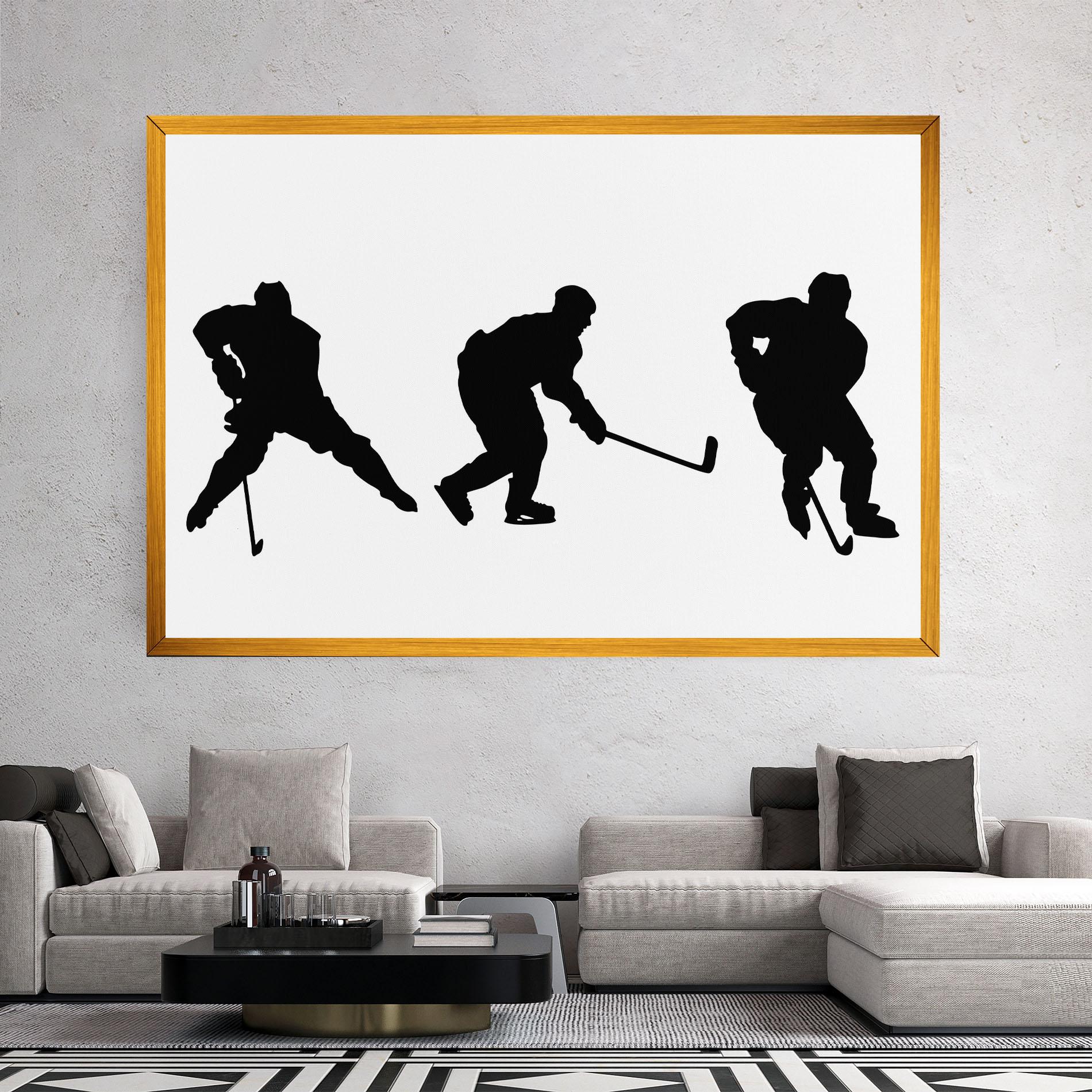 Leinwandbild Hockey Pose mockup 2