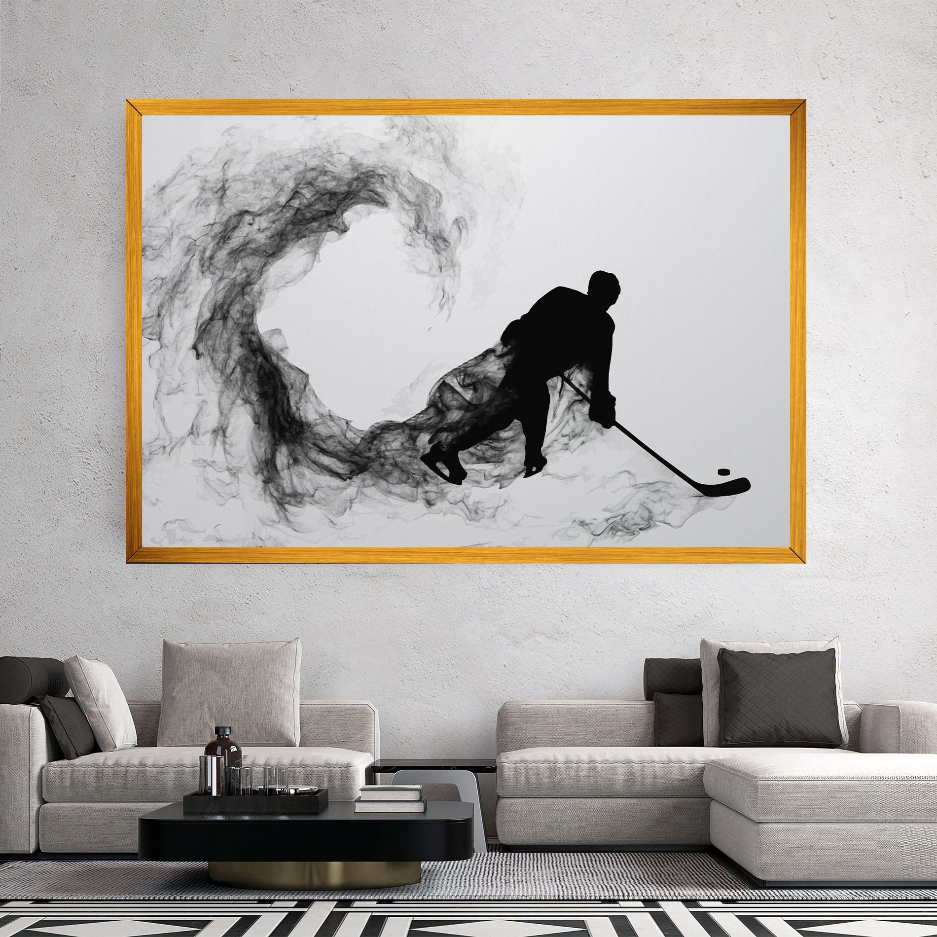 Leinwandbild Hockey Smoke mockup 2