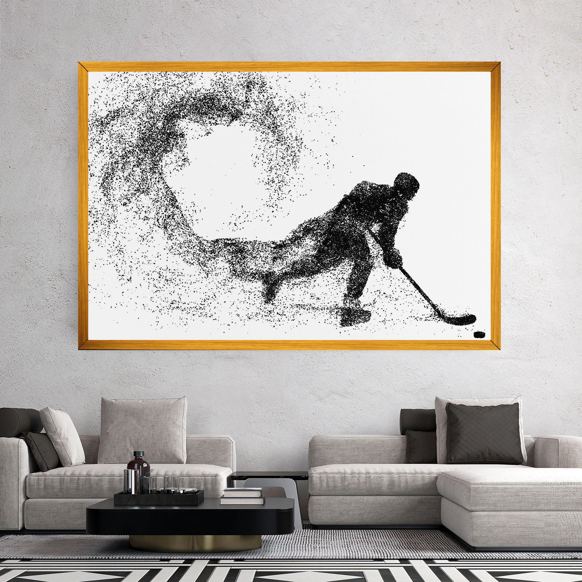Leinwandbild Playing Hockey mockup 2