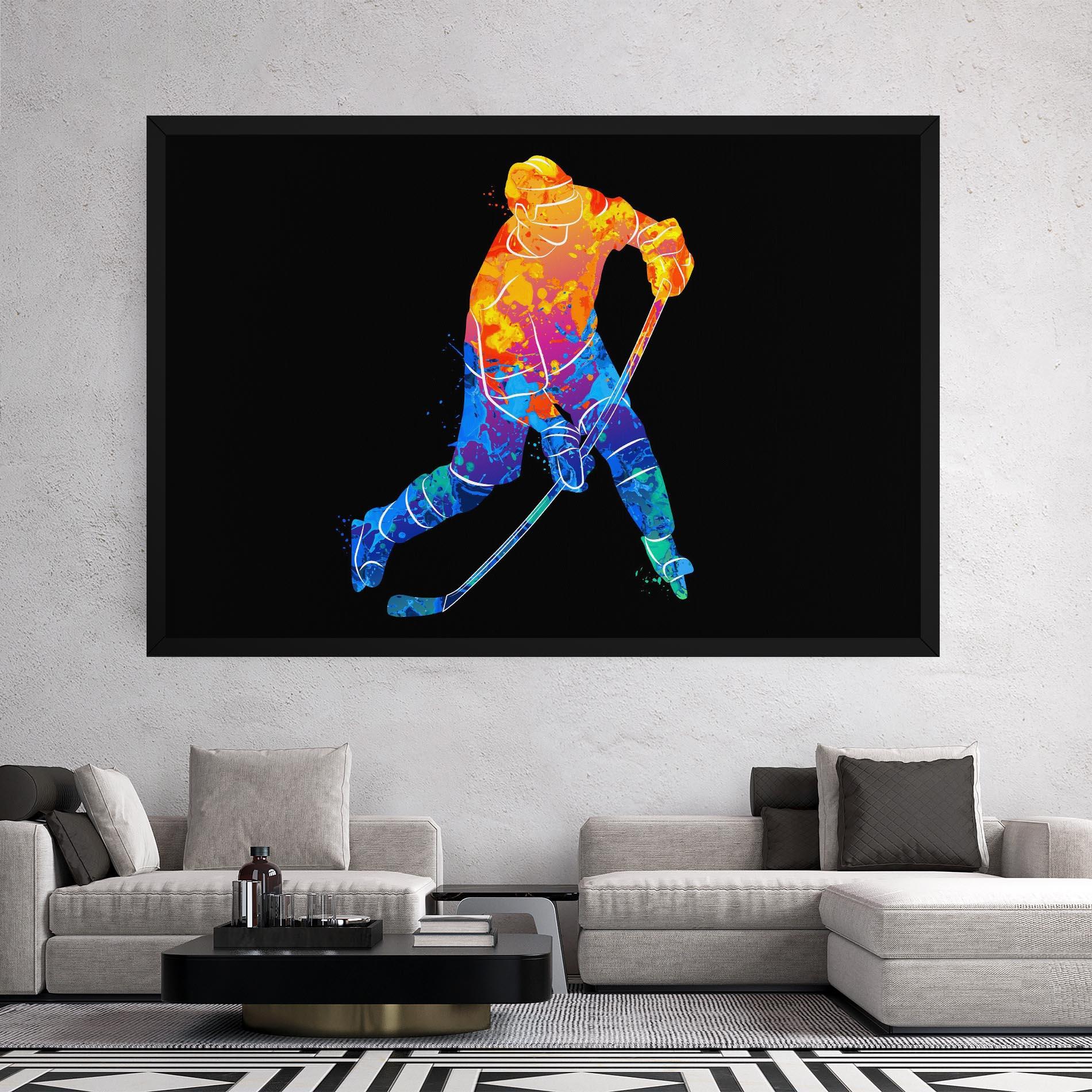 Leinwandbild Color Mix Hockey mockup 2