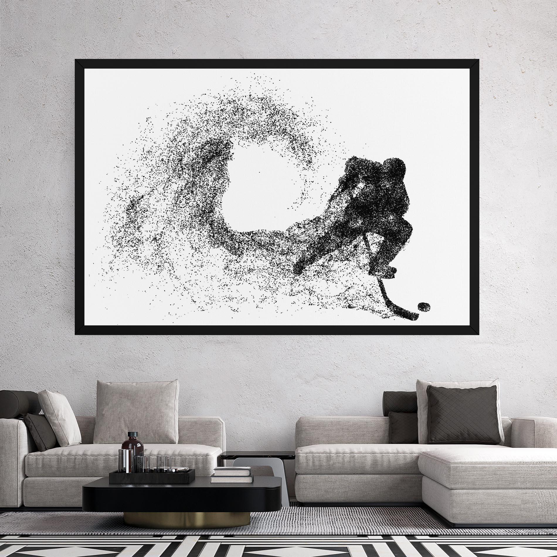 Leinwandbild Hockey Playing mockup 2