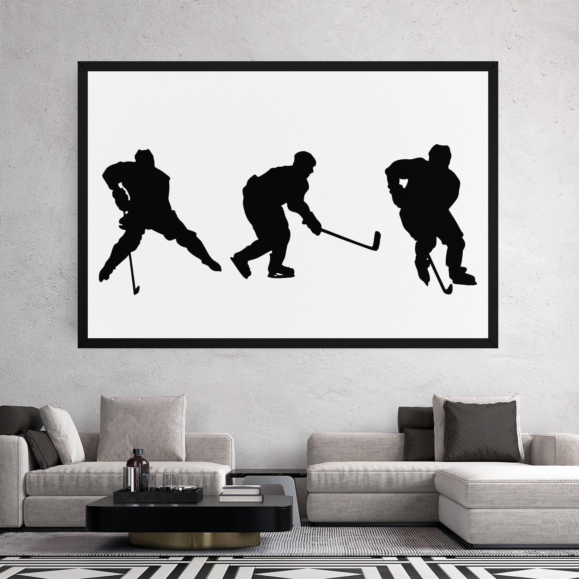 Leinwandbild Hockey Pose mockup 2