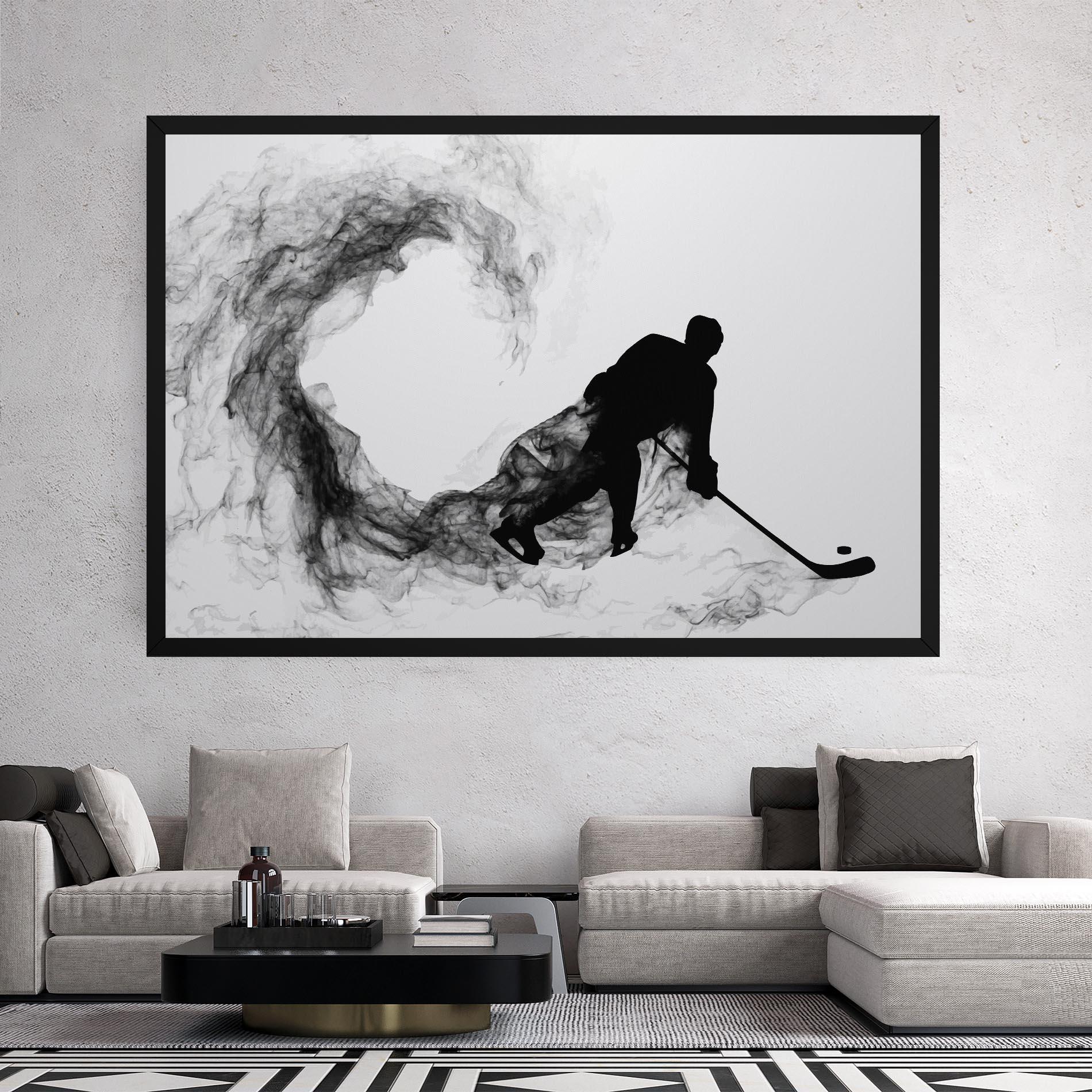 Leinwandbild Hockey Smoke mockup 2