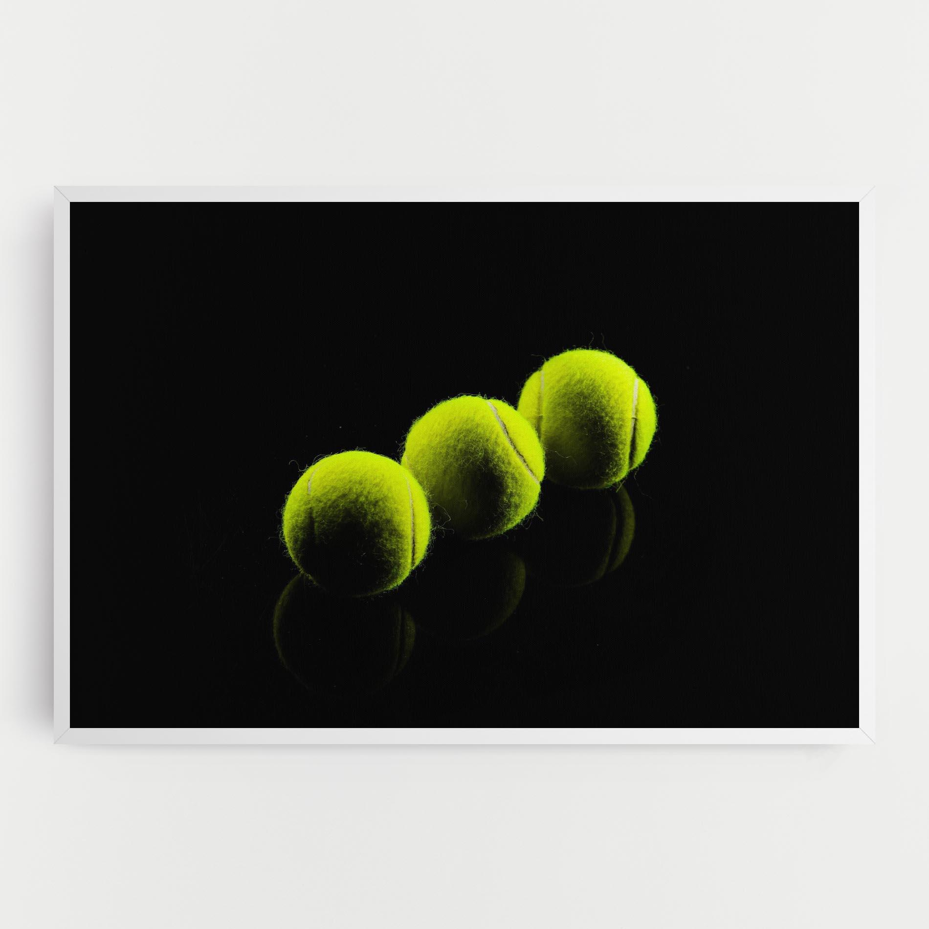 Leinwandbild 3 Tennis Balls mockup 0
