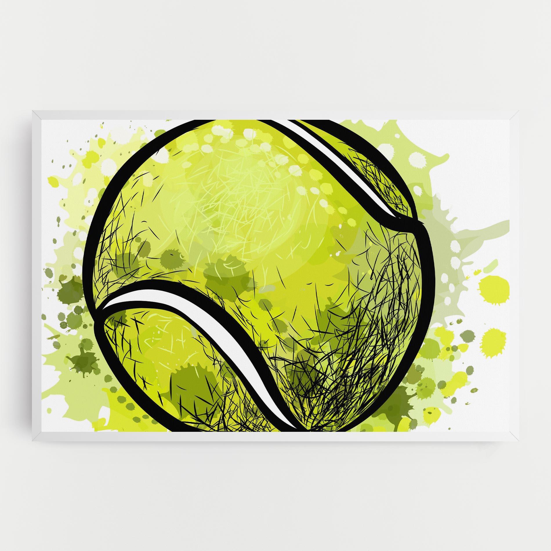 Leinwandbild Big Tennis Ball mockup 0