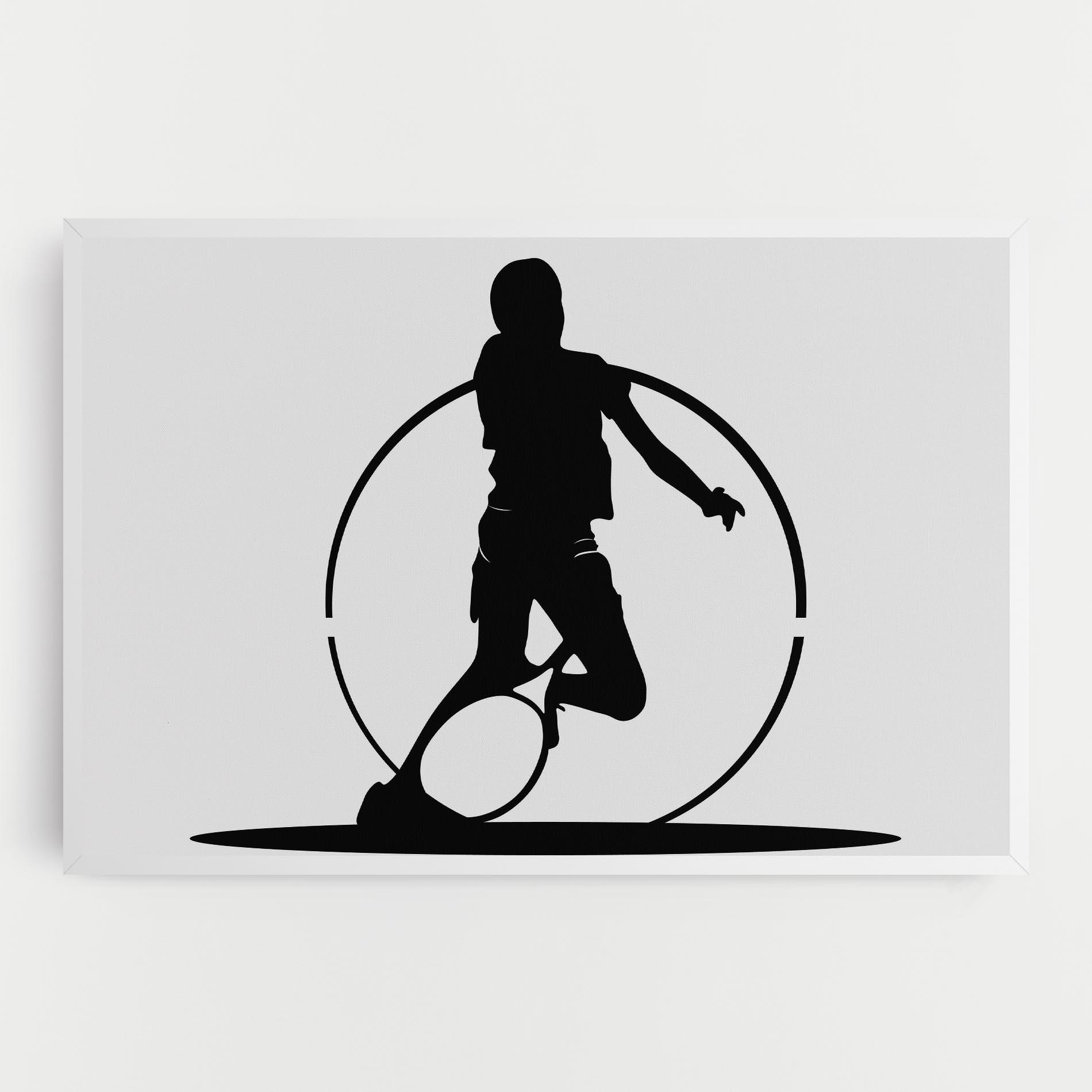 Leinwandbild Black Tennis Circle mockup 0