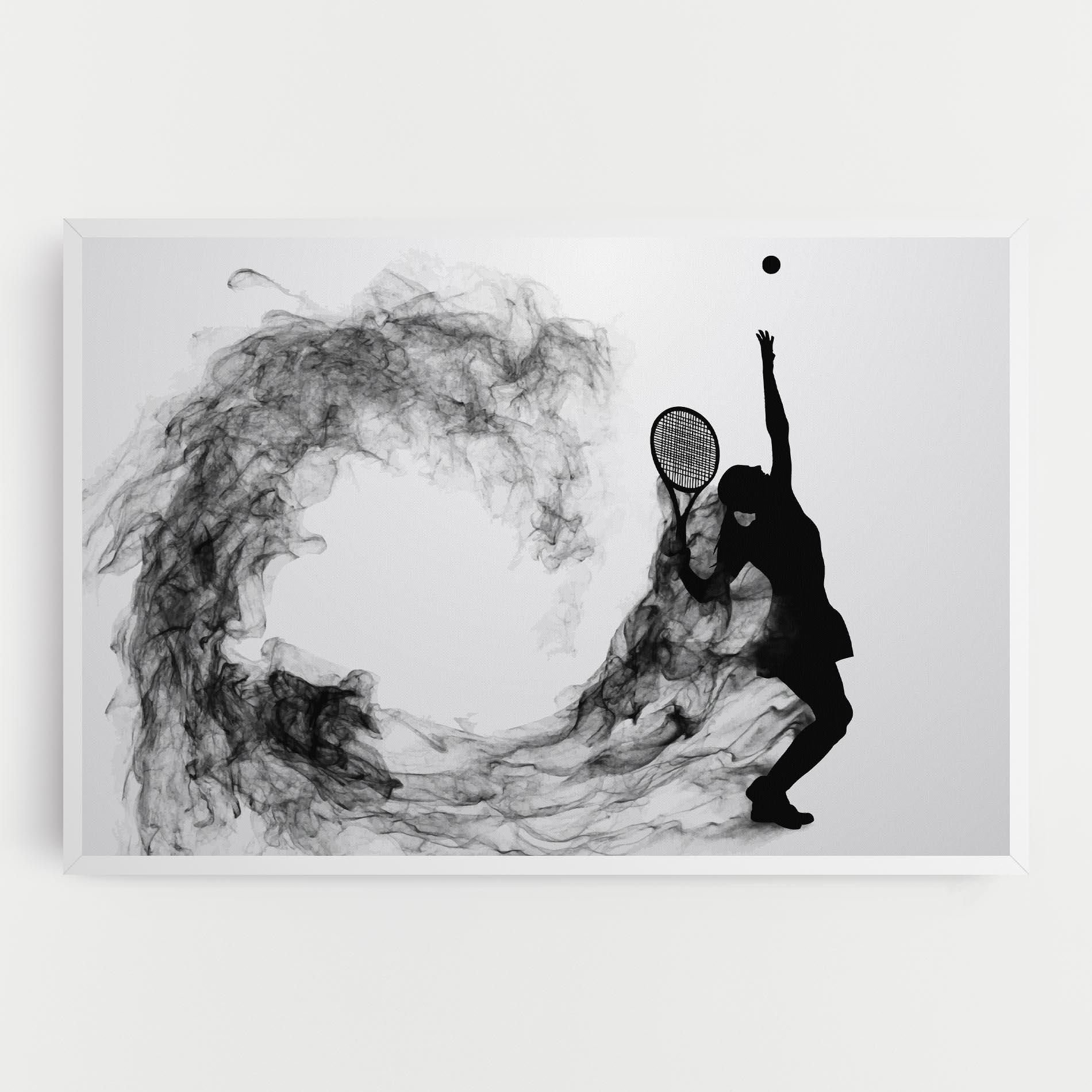 Leinwandbild Black Tennis Smoke mockup 0