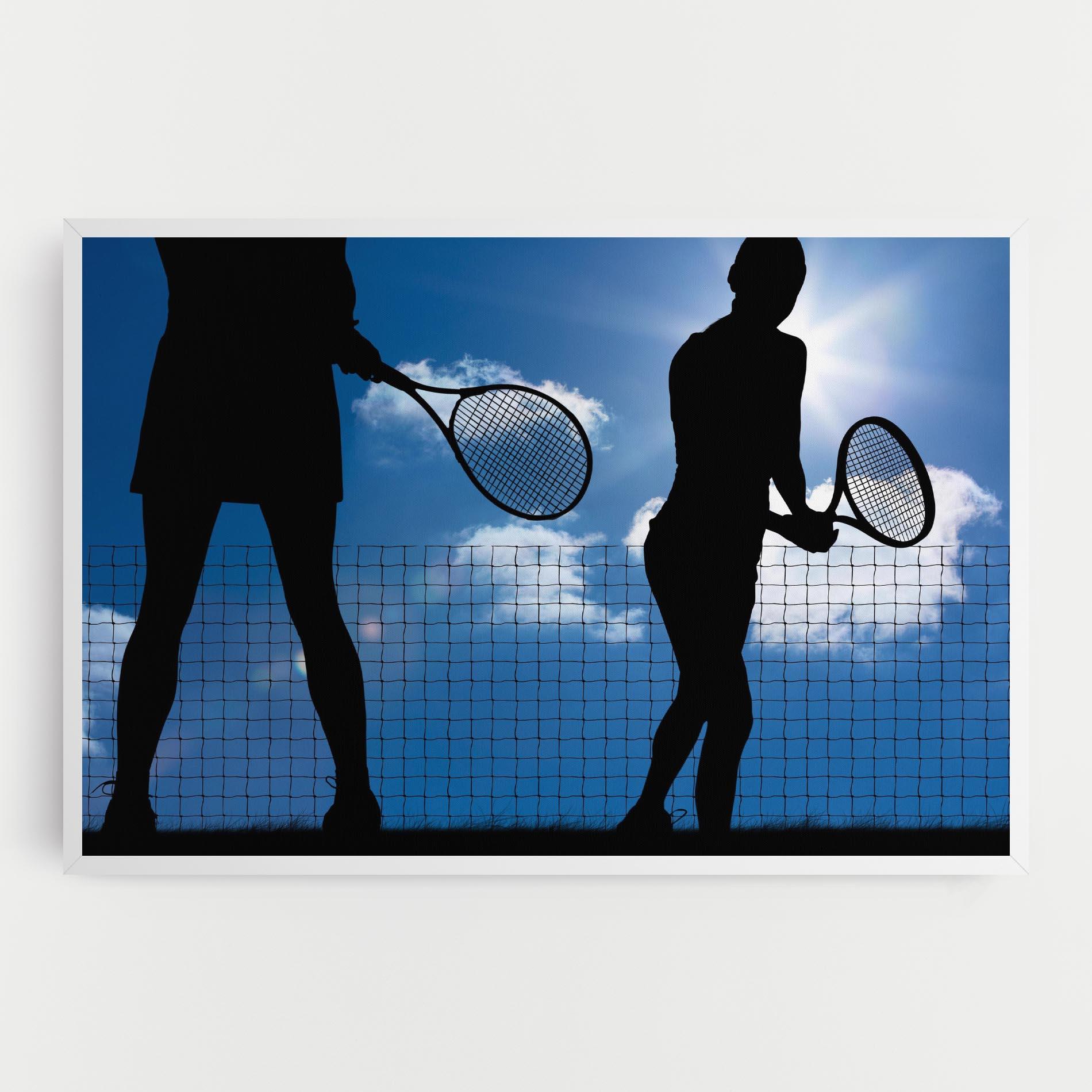 Leinwandbild Blue Sky Tennis mockup 0