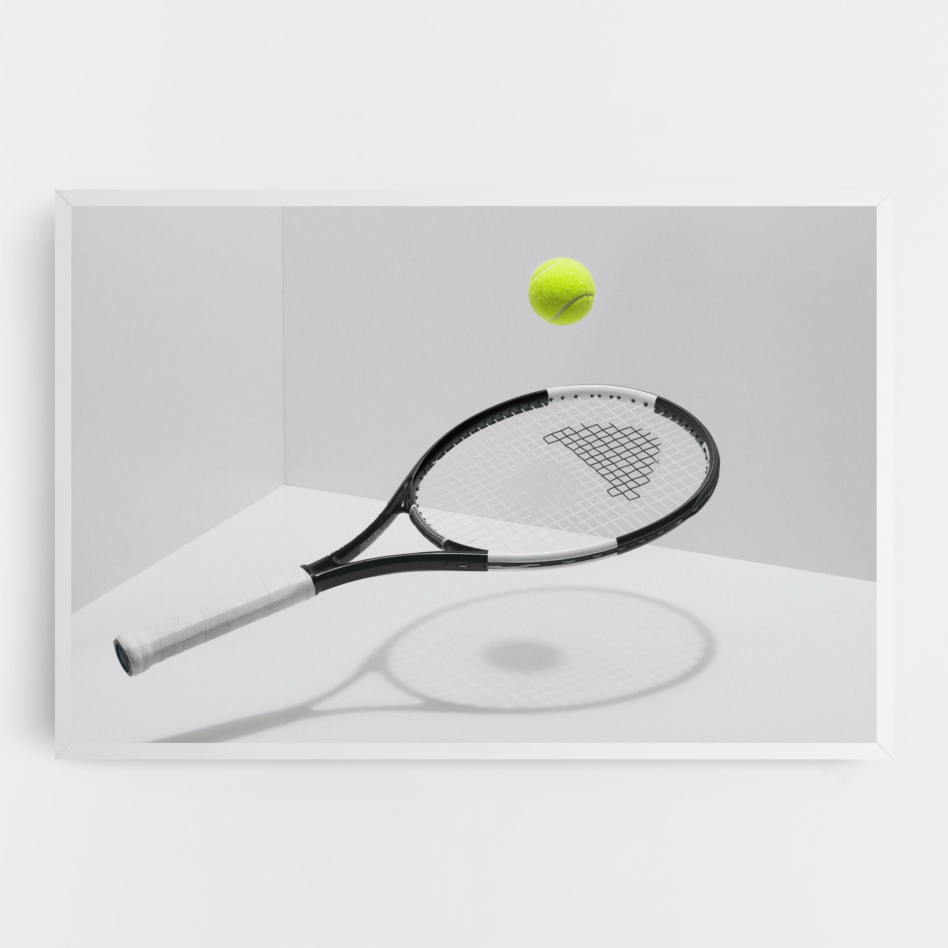 Leinwandbild Floating Tennis Racket mockup 0