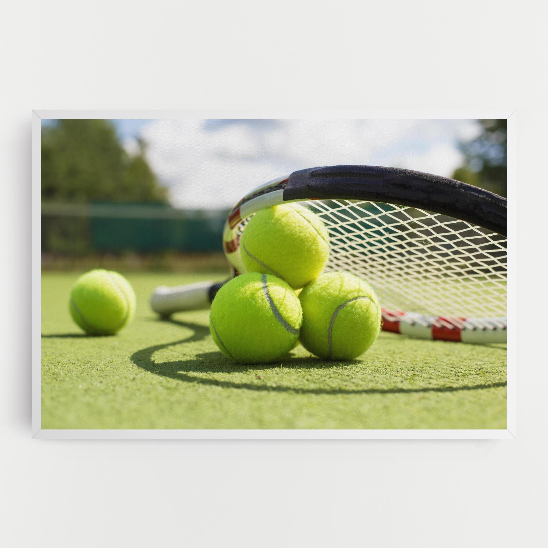 Leinwandbild Grass Tennis Balls mockup 0