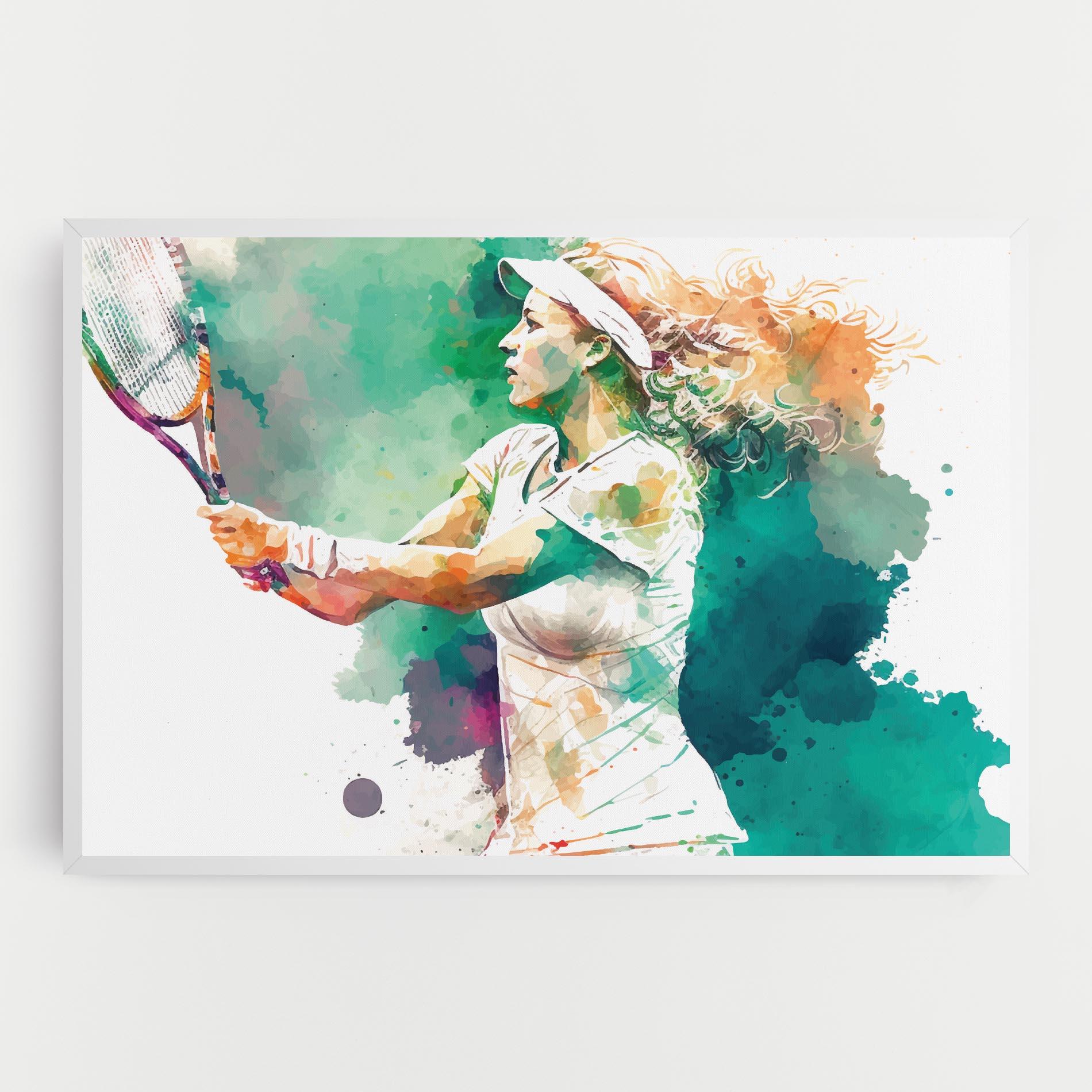 Leinwandbild Green Art Tennis mockup 0