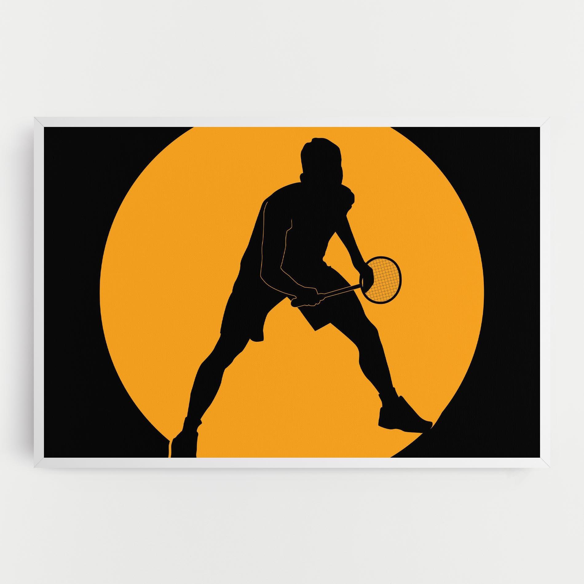 Leinwandbild Orange Tennis mockup 0