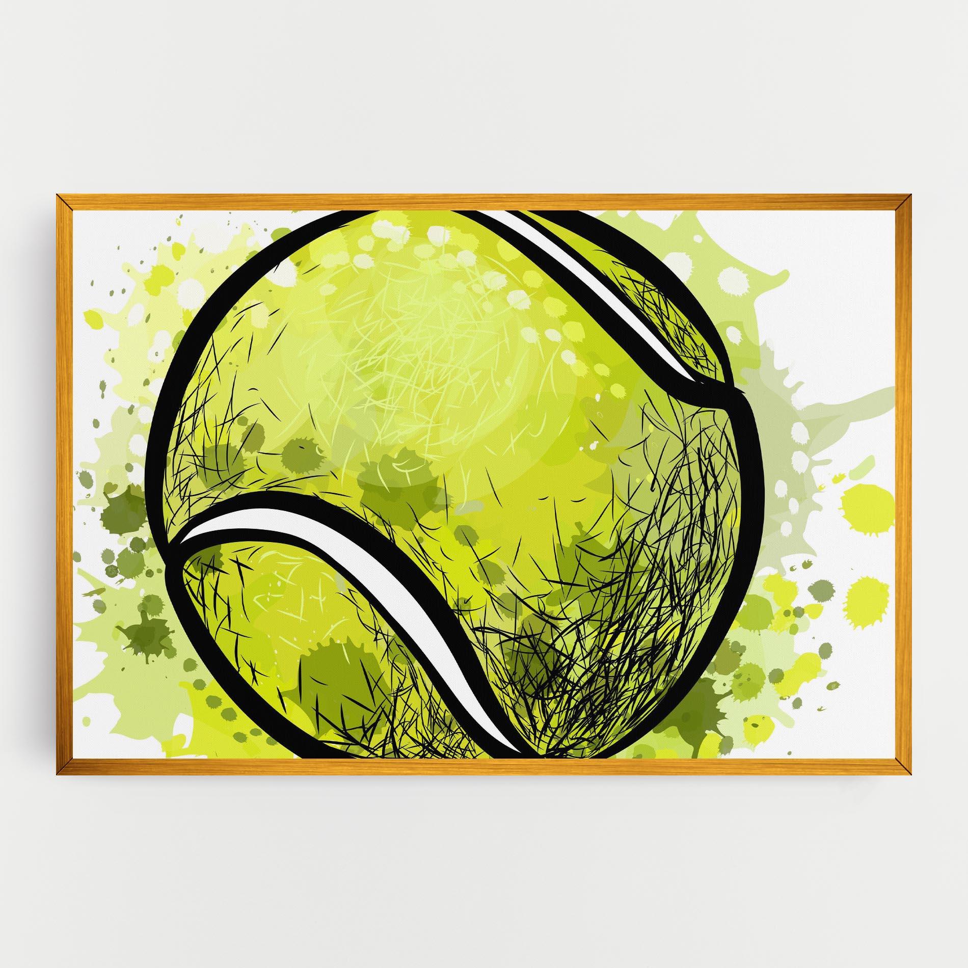 Leinwandbild Big Tennis Ball mockup 0