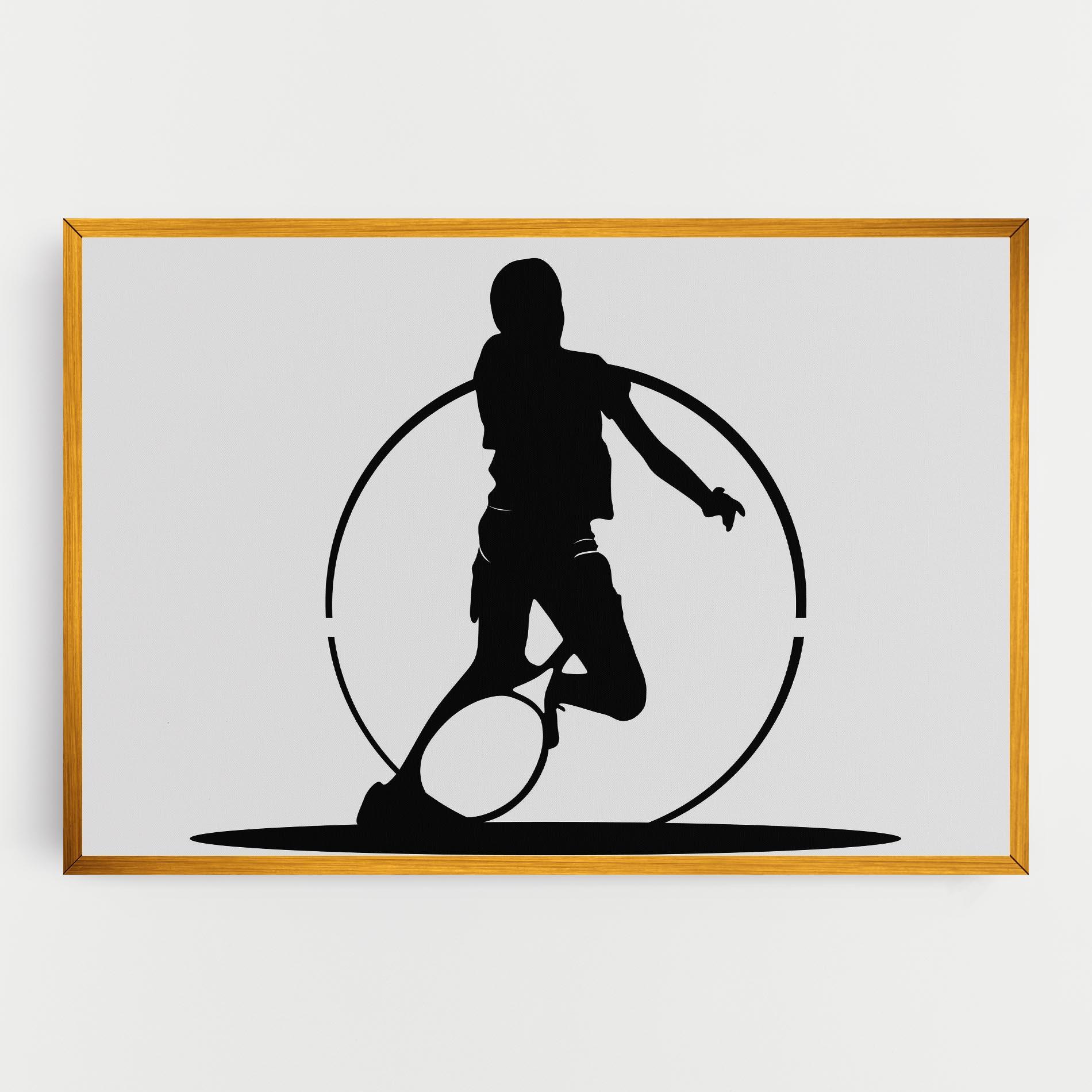 Leinwandbild Black Tennis Circle mockup 0