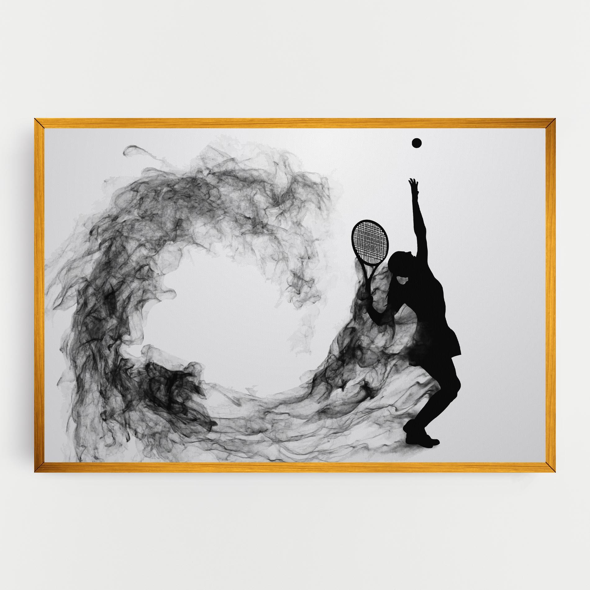 Leinwandbild Black Tennis Smoke mockup 0