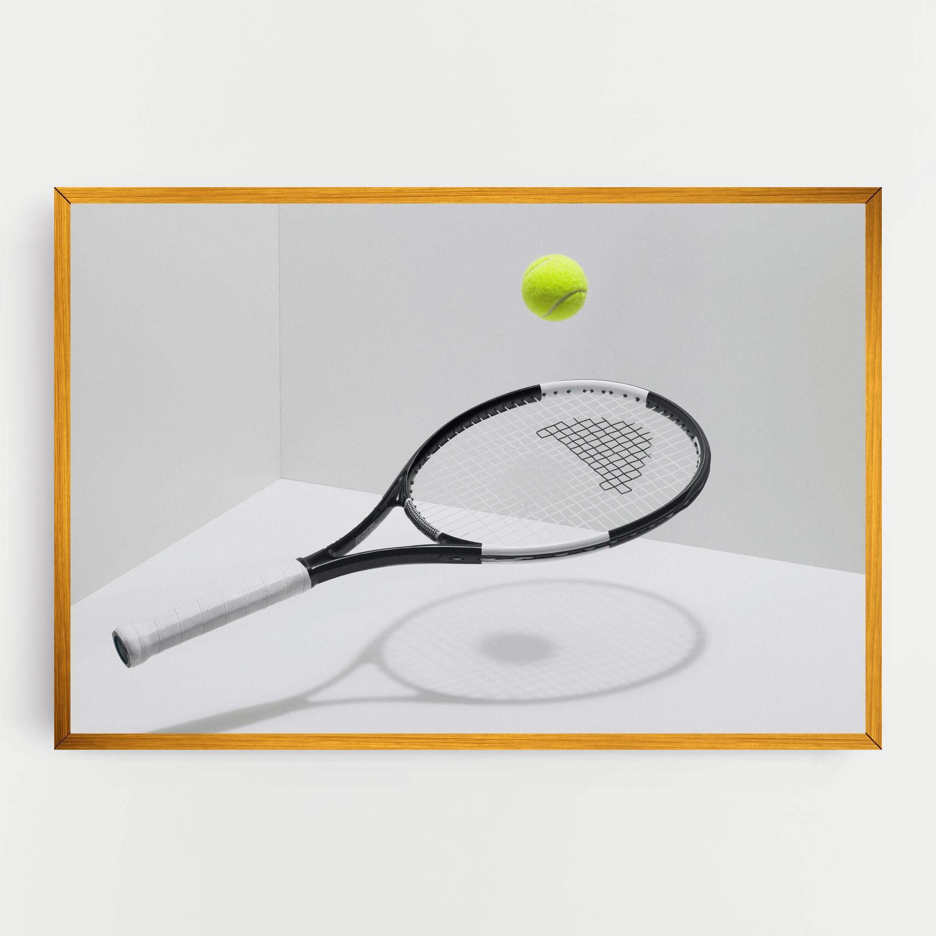 Leinwandbild Floating Tennis Racket mockup 0