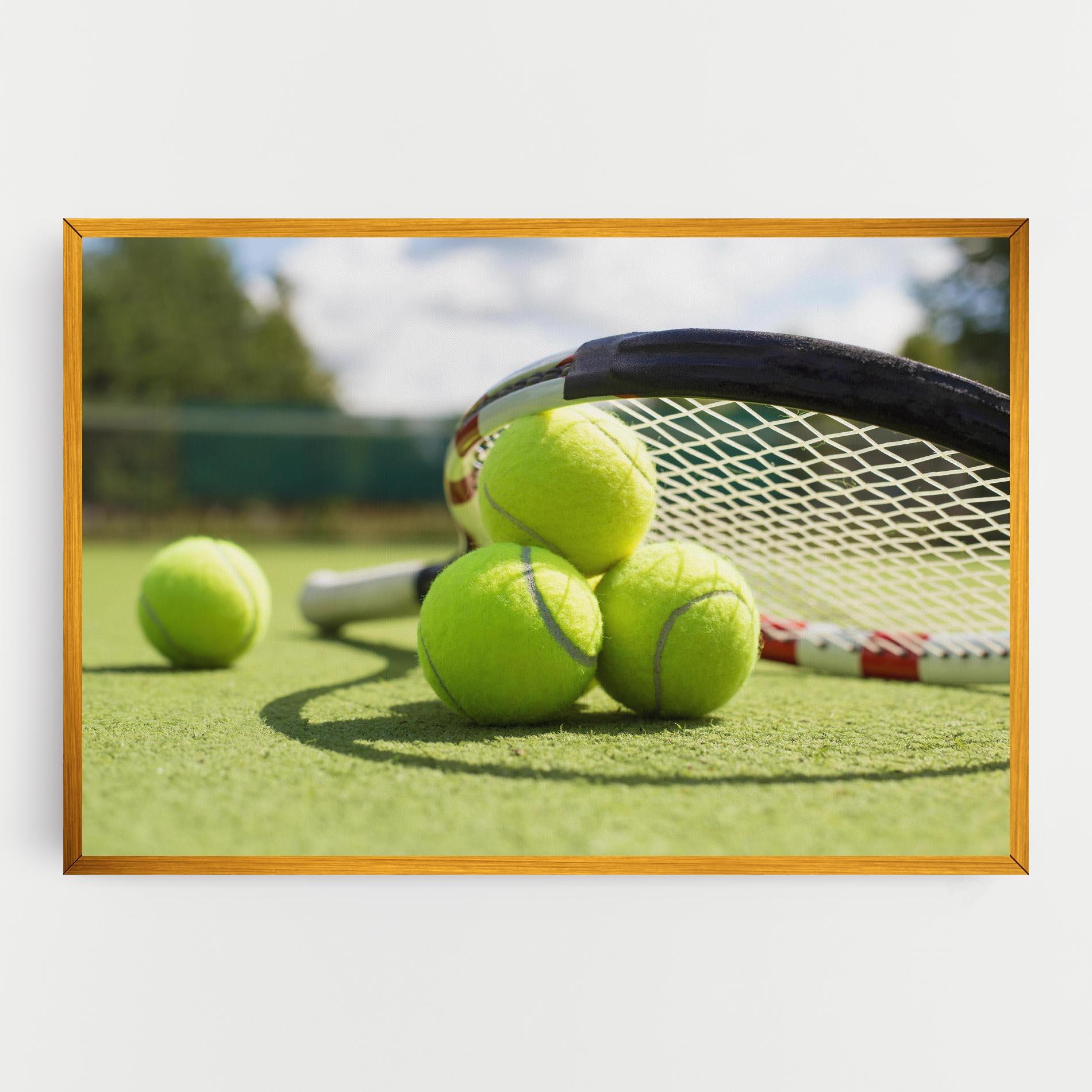 Leinwandbild Grass Tennis Balls mockup 0