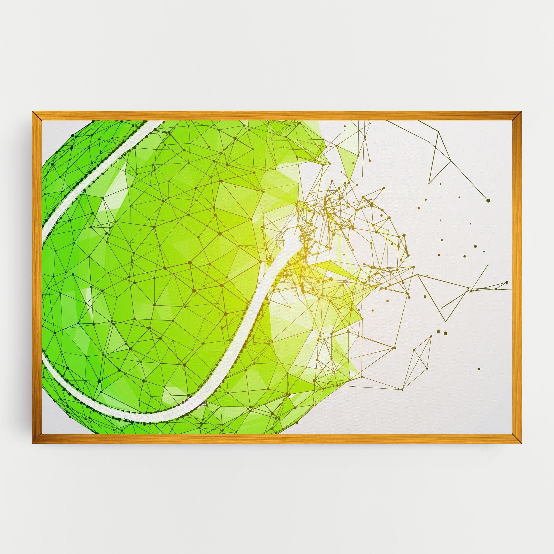 Leinwandbild Green Line Tennis mockup 0