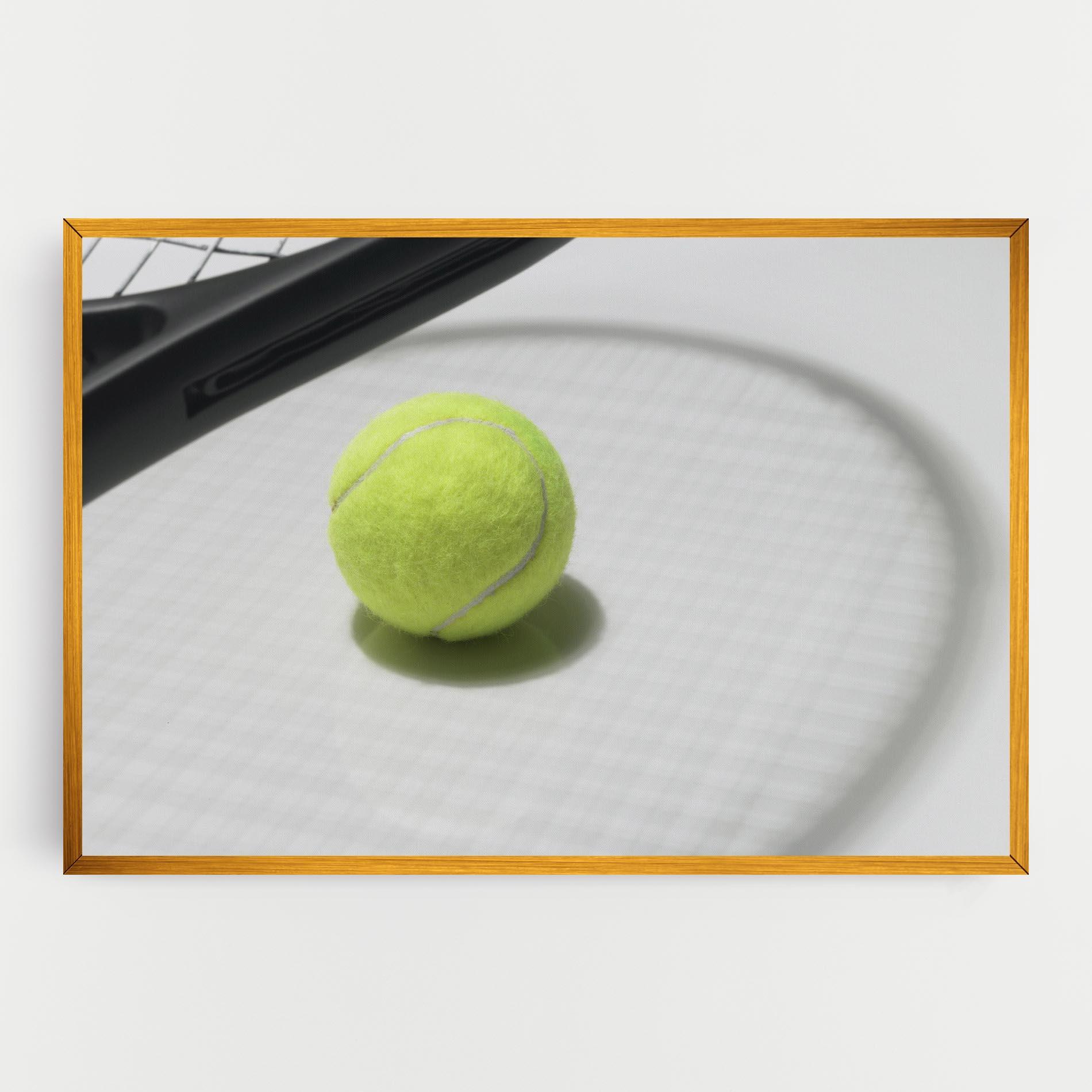 Leinwandbild Tennis Racket Shadow mockup 0