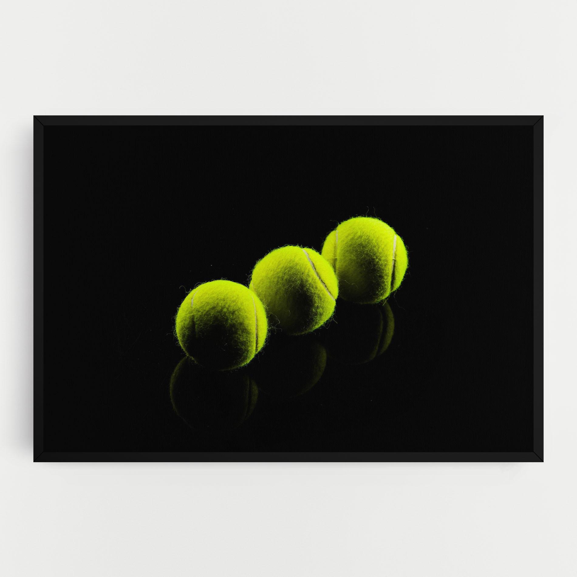 Leinwandbild 3 Tennis Balls mockup 0
