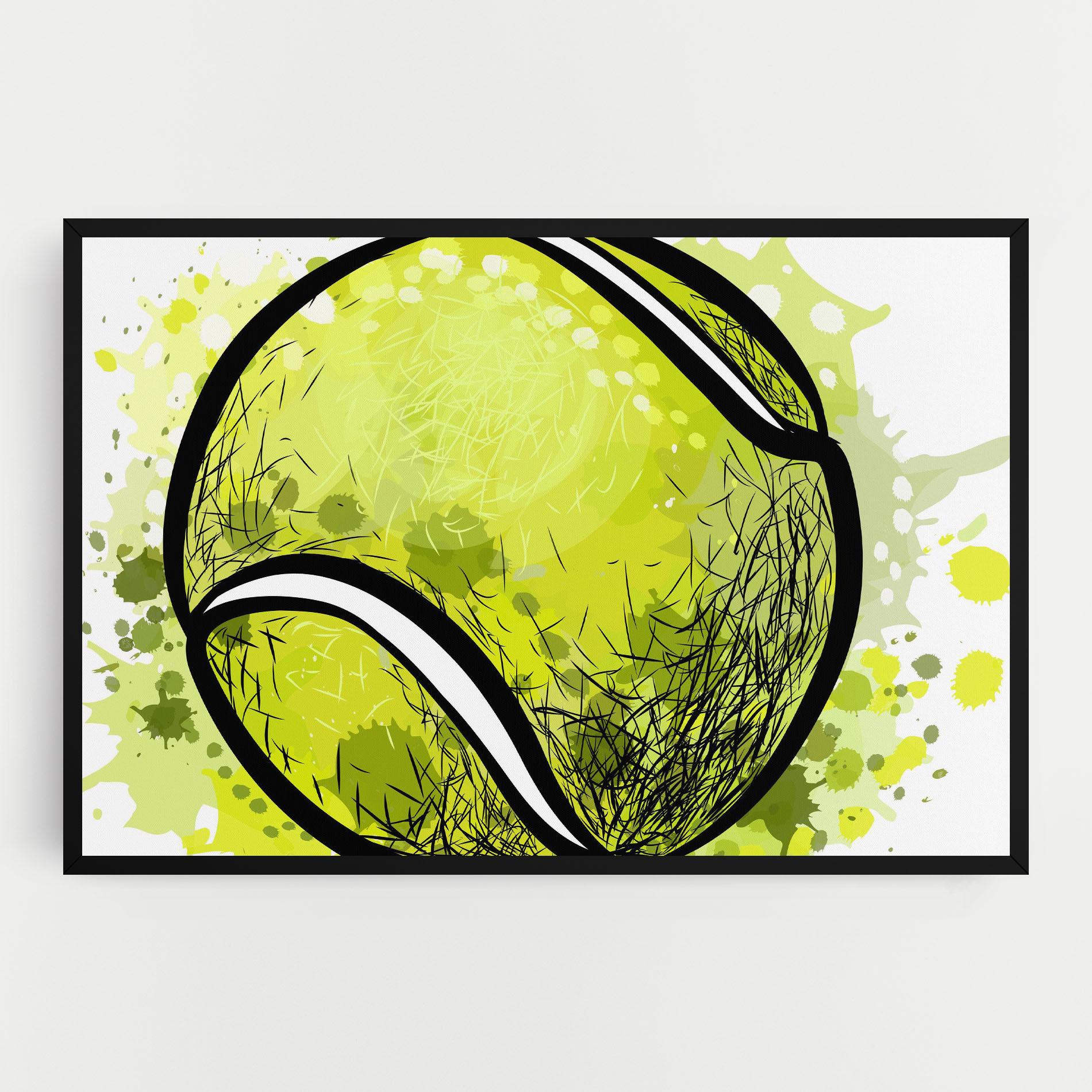 Leinwandbild Big Tennis Ball mockup 0