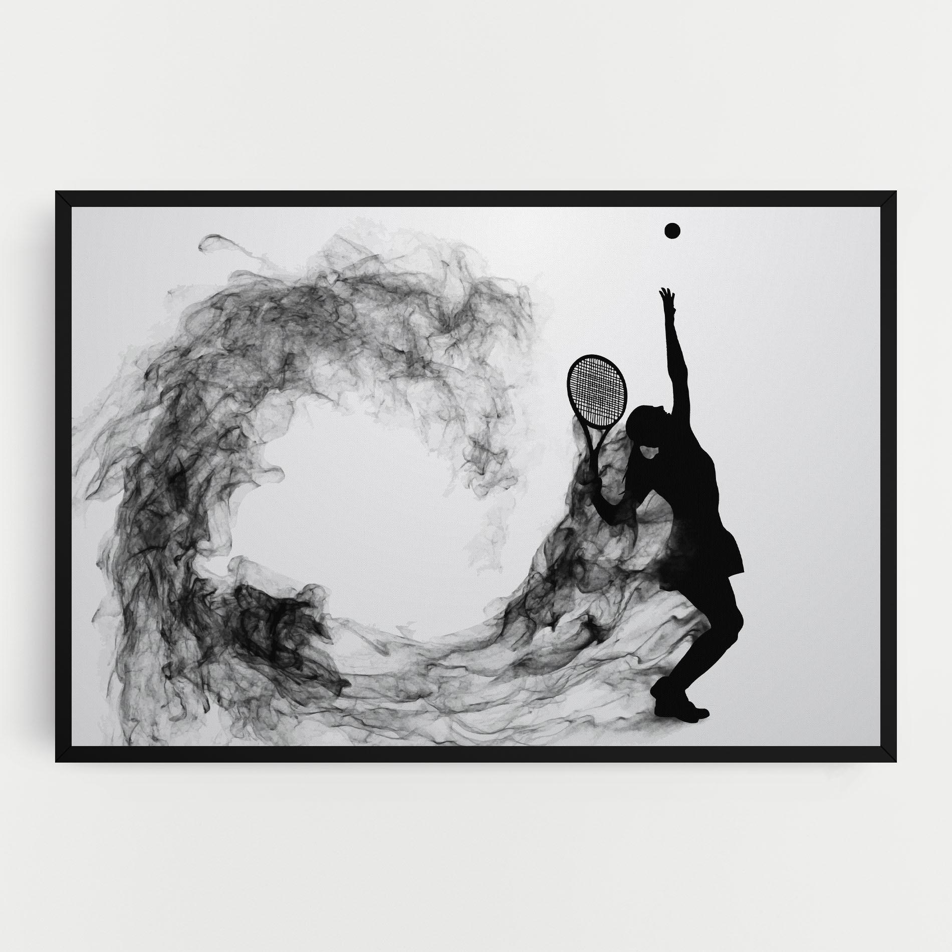 Leinwandbild Black Tennis Smoke mockup 0