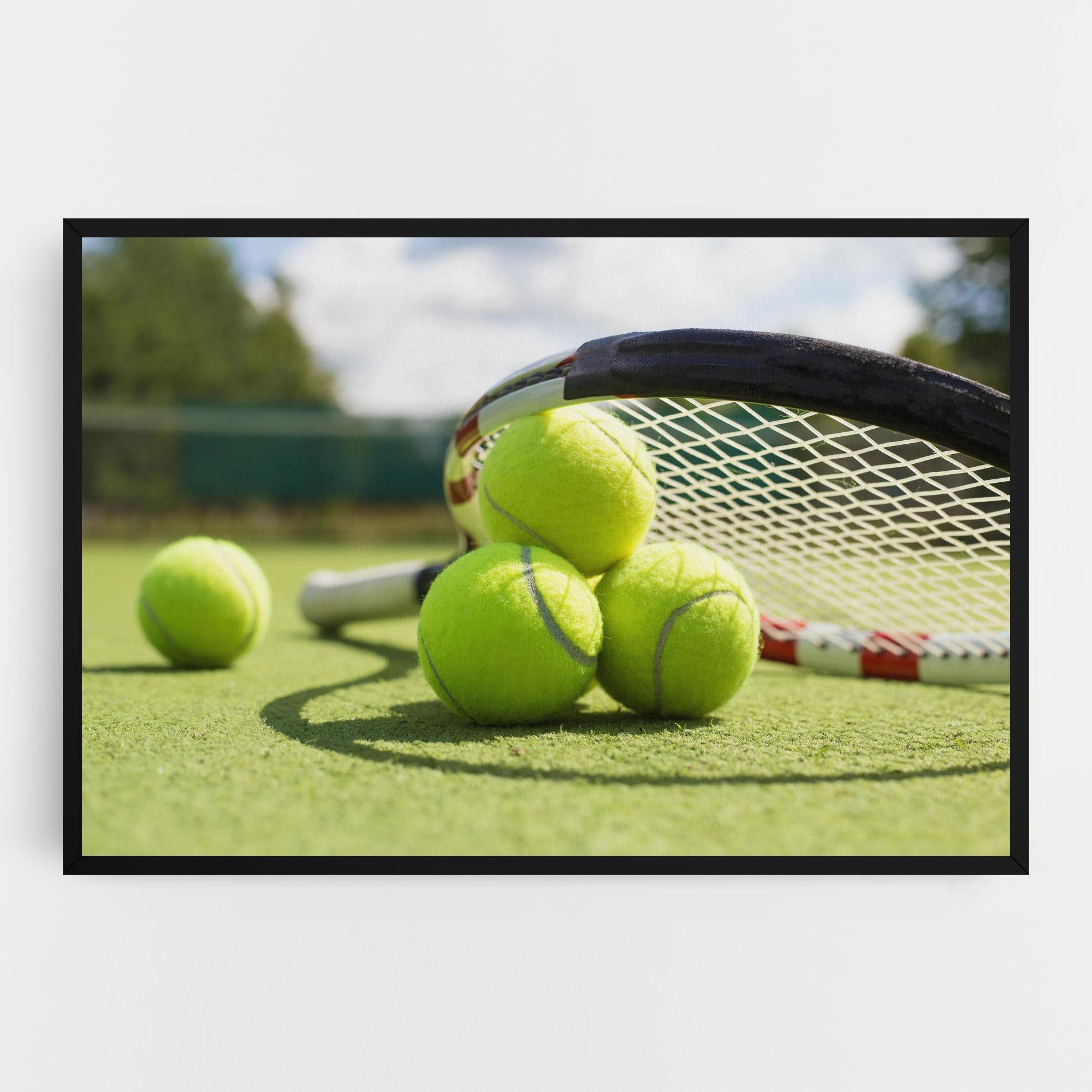 Leinwandbild Grass Tennis Balls mockup 0