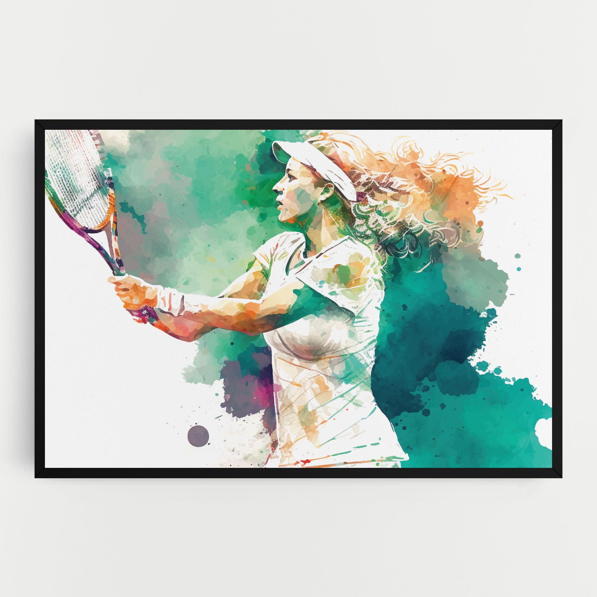 Leinwandbild Green Art Tennis mockup 0