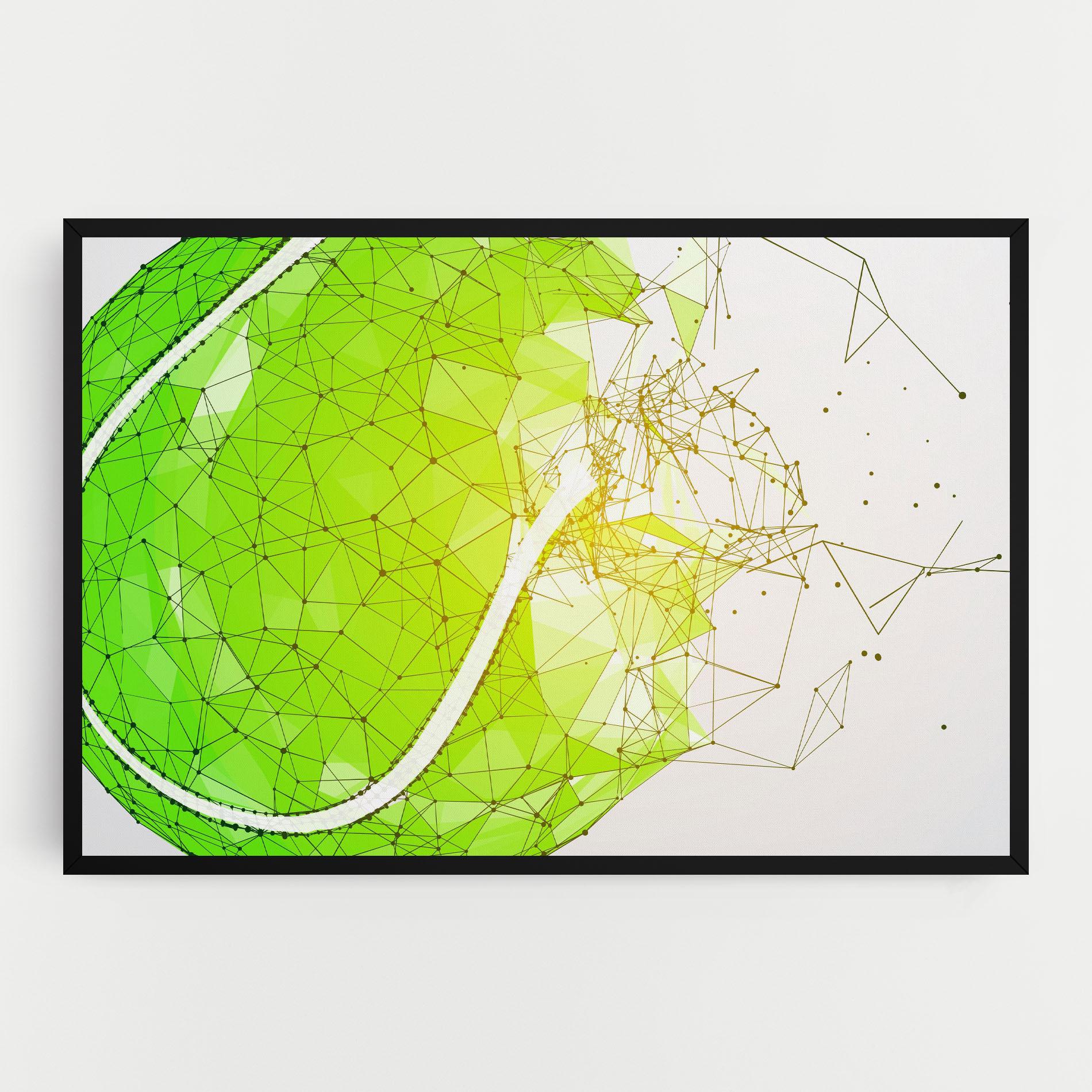 Leinwandbild Green Line Tennis mockup 0