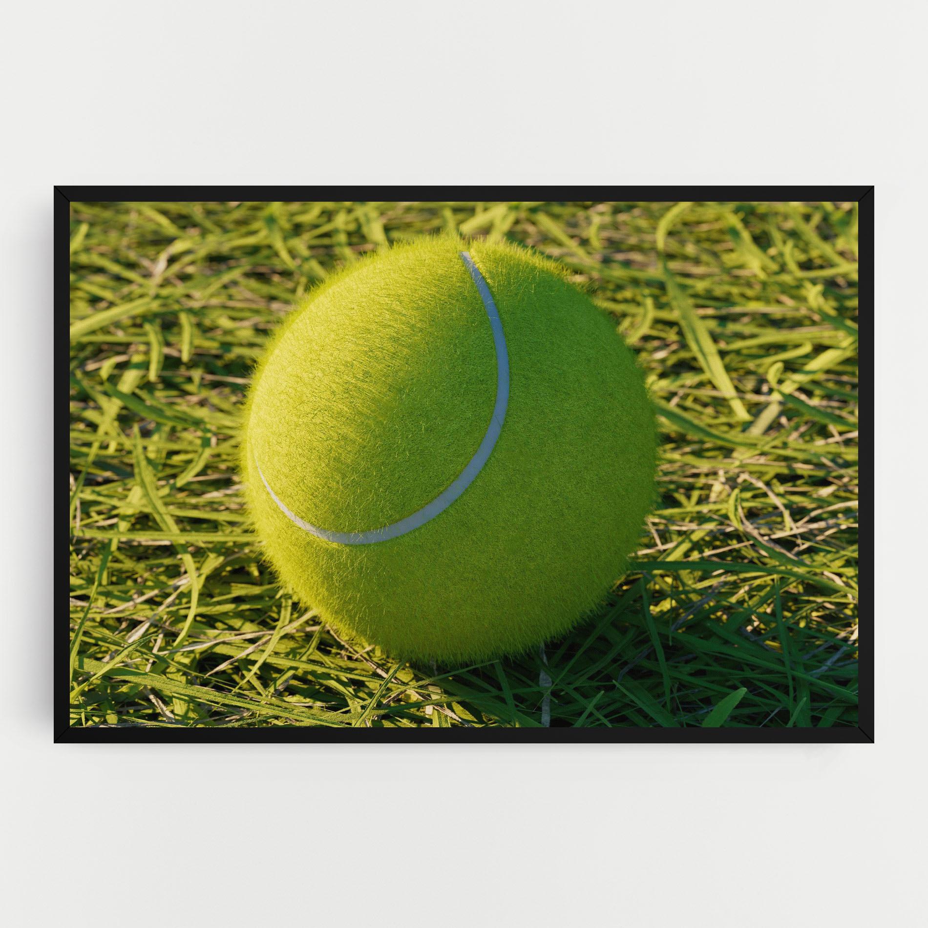 Leinwandbild Green Tennis Ball mockup 0
