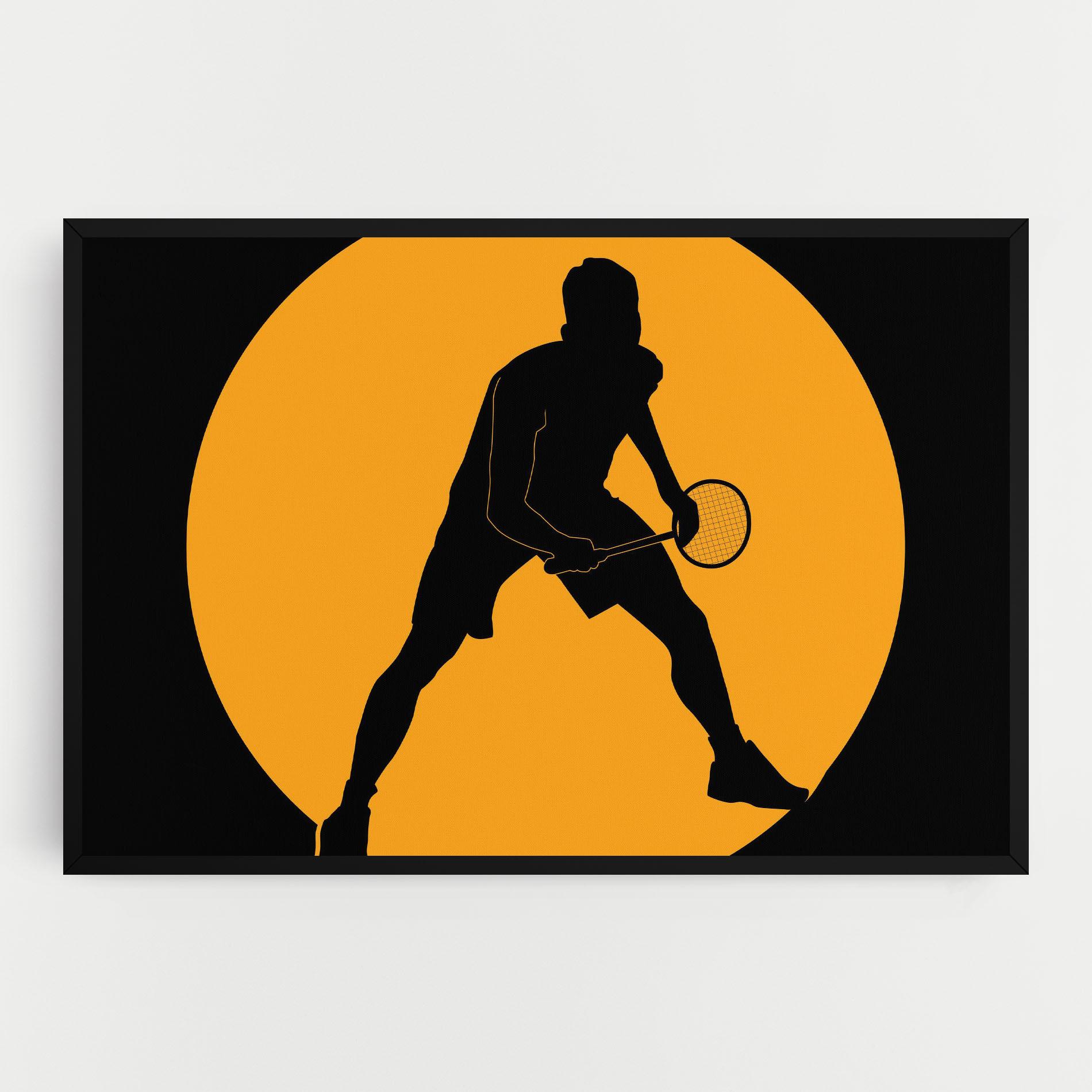 Leinwandbild Orange Tennis mockup 0