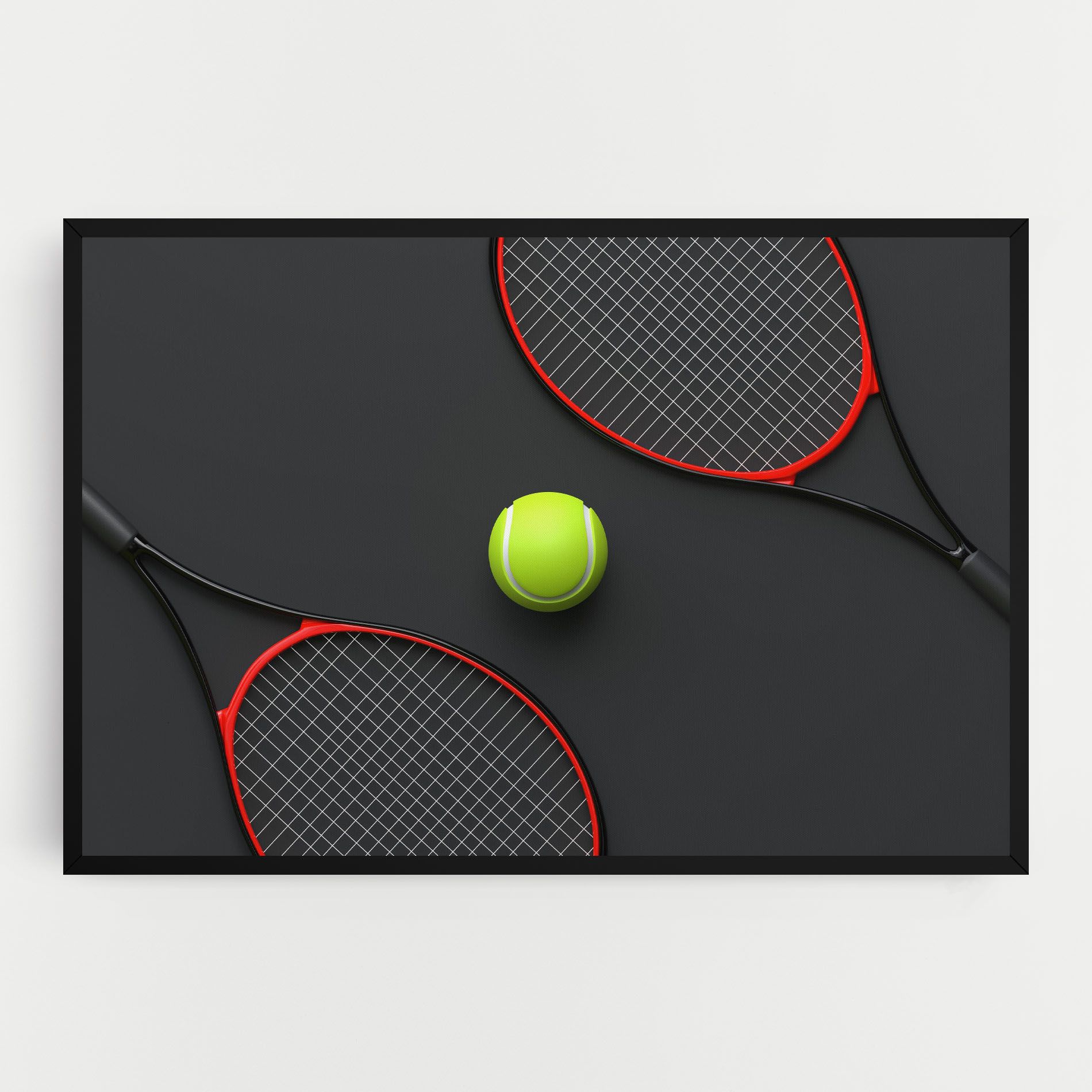 Red Tennis Rackets mockup 0