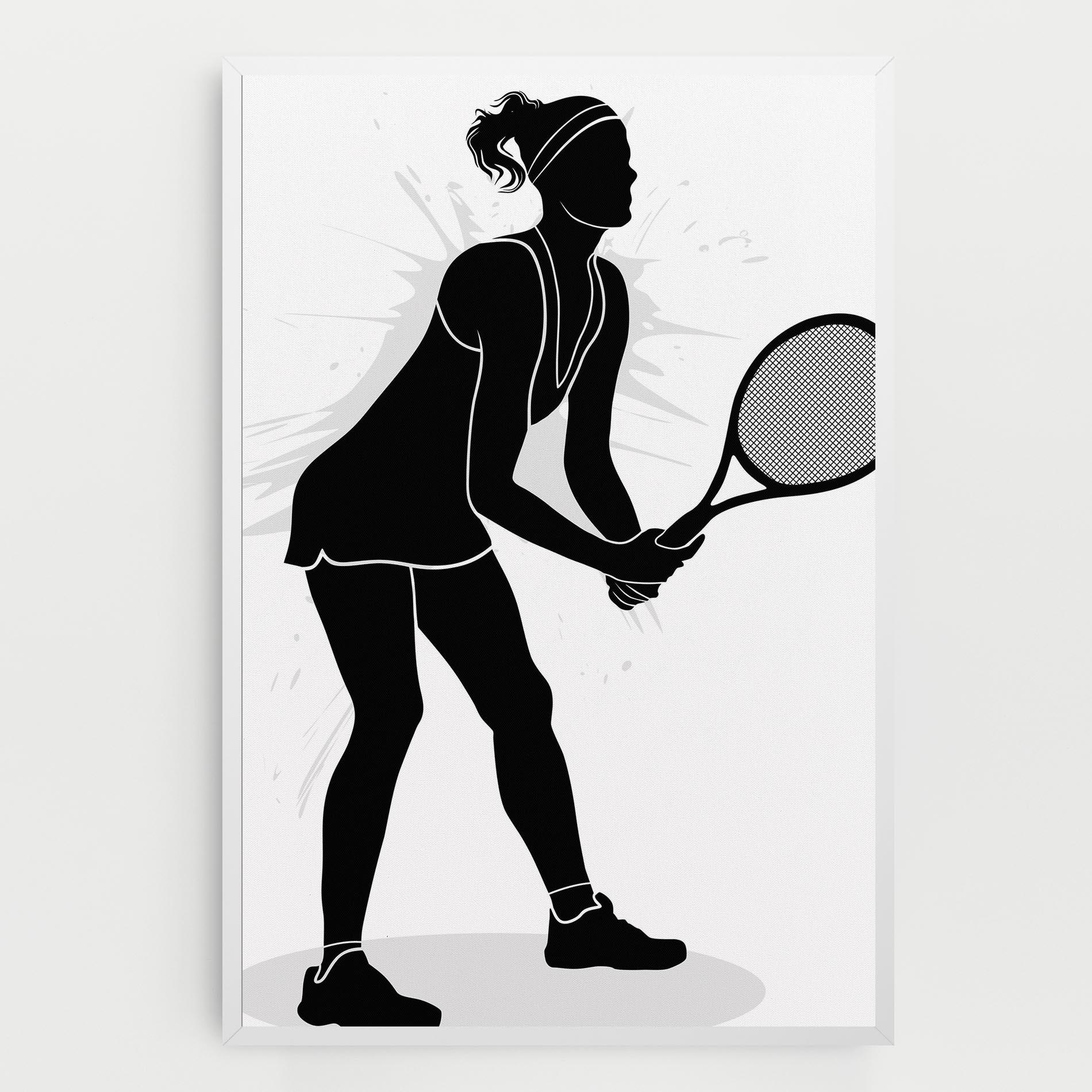 Leinwandbild Female Tennis Player mockup 0