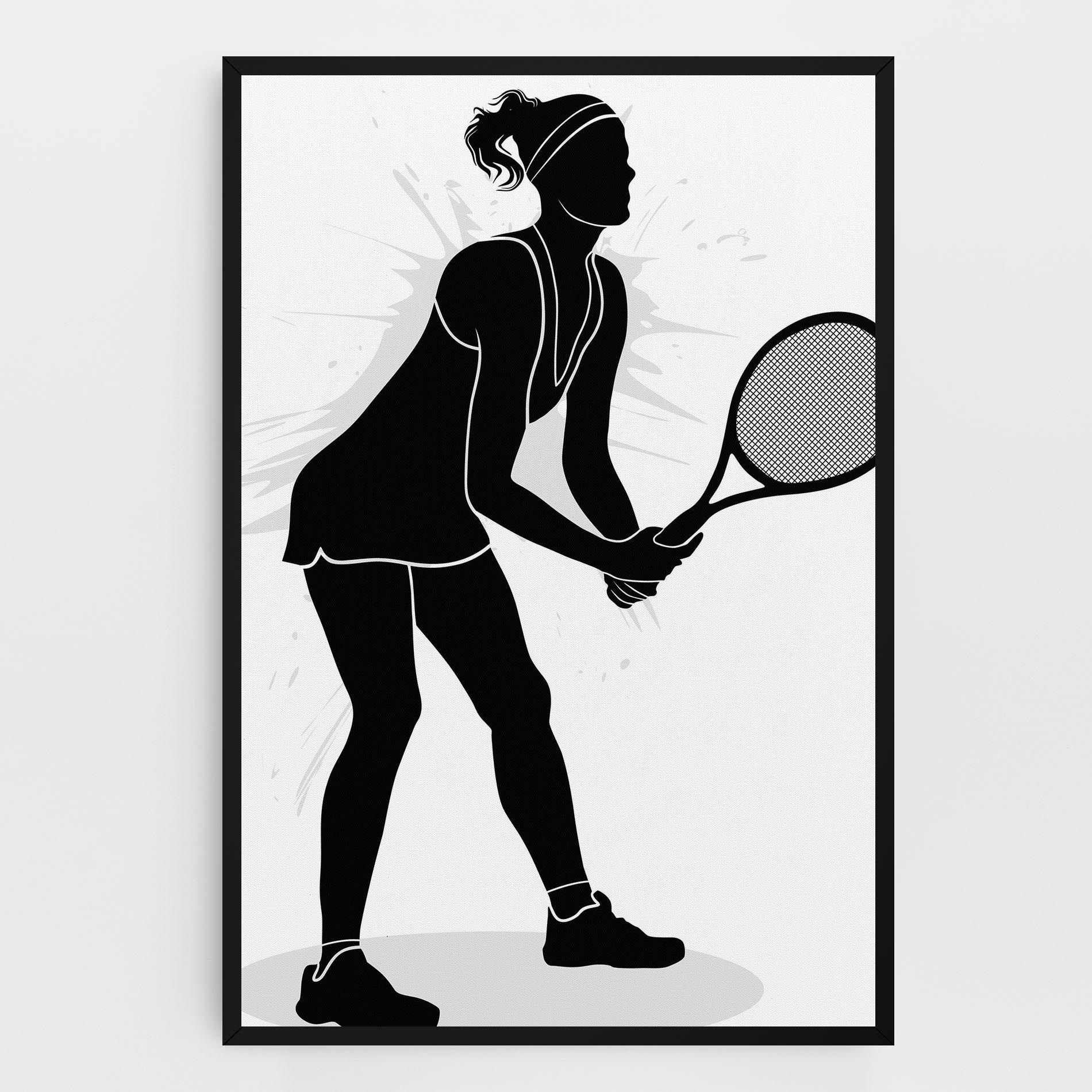 Female Tennis Player mockup 0