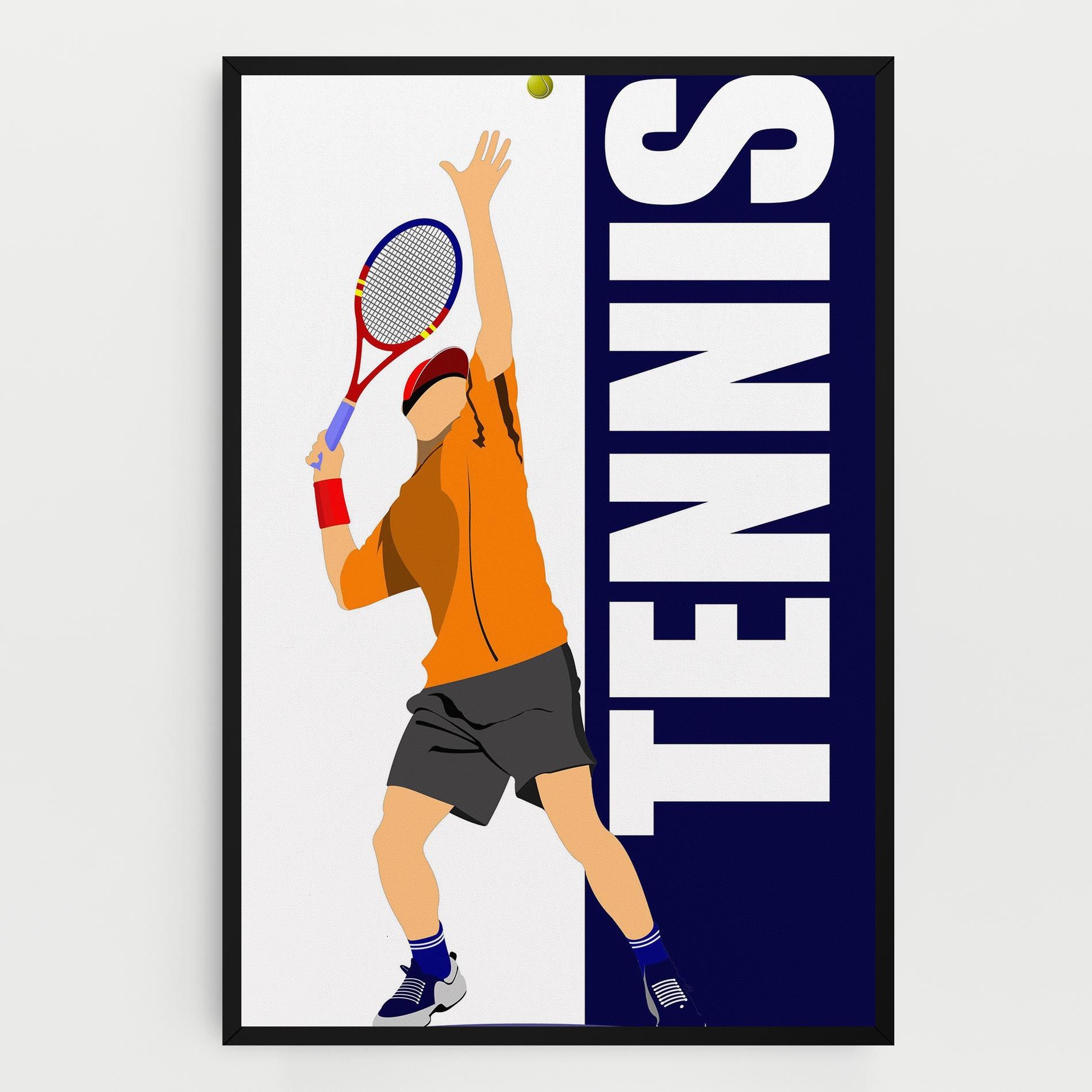 Orange Tennis Player mockup 0