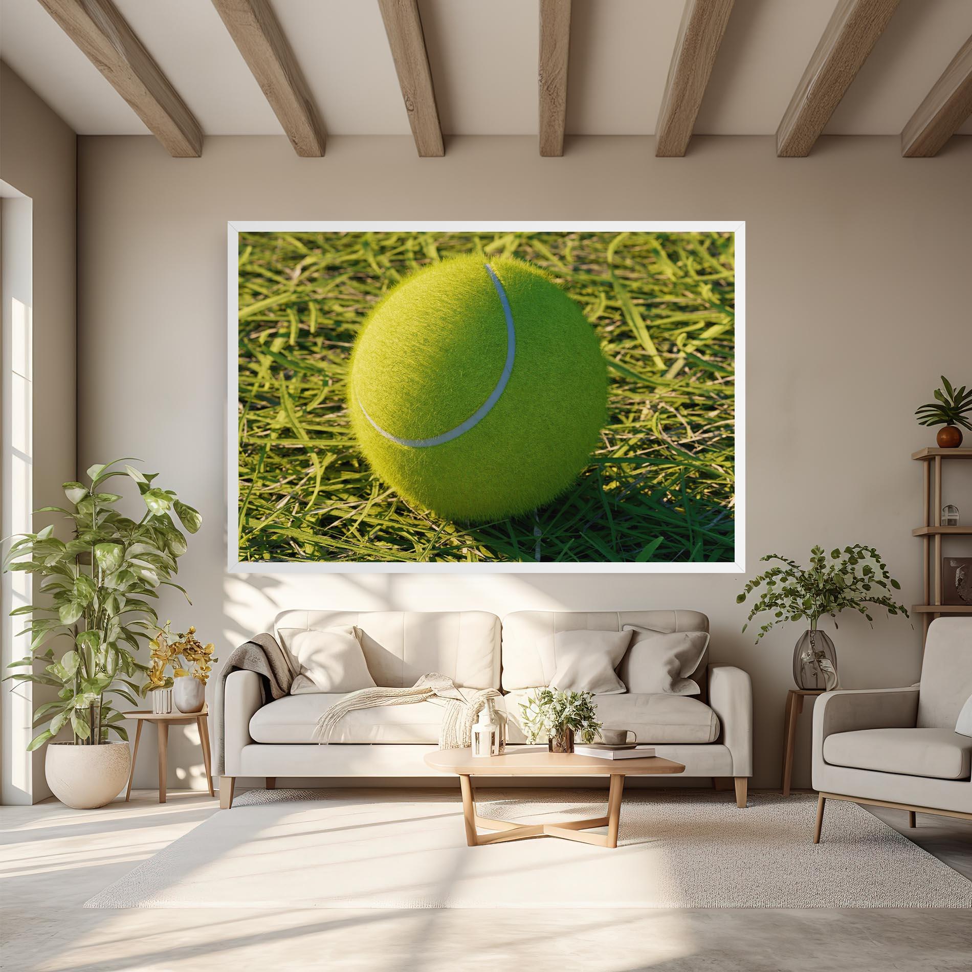 Leinwandbild Green Tennis Ball mockup 6