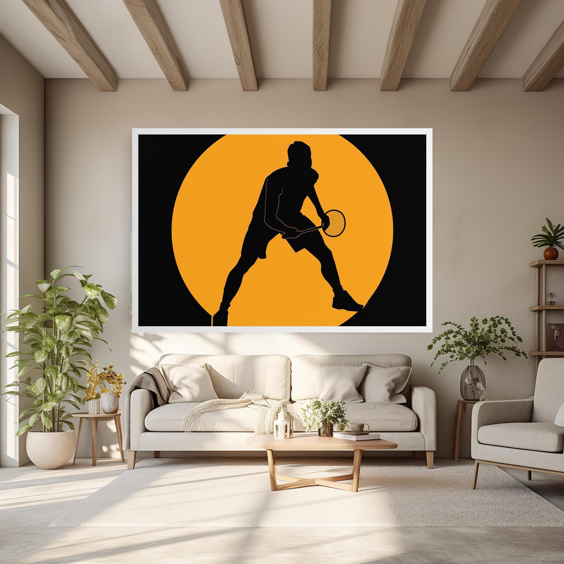 Leinwandbild Orange Tennis mockup 6