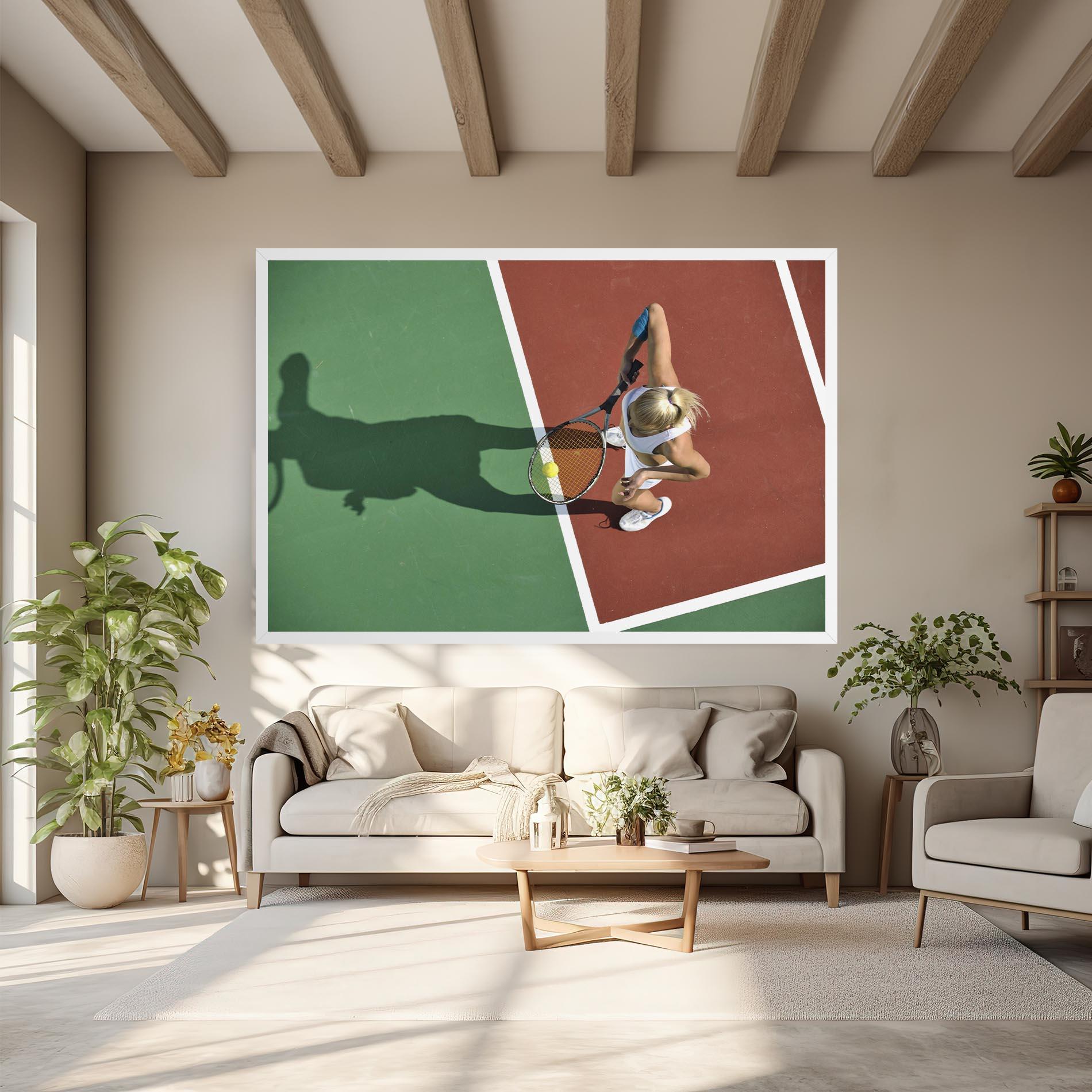 Leinwandbild Outdoor Tennis mockup 6