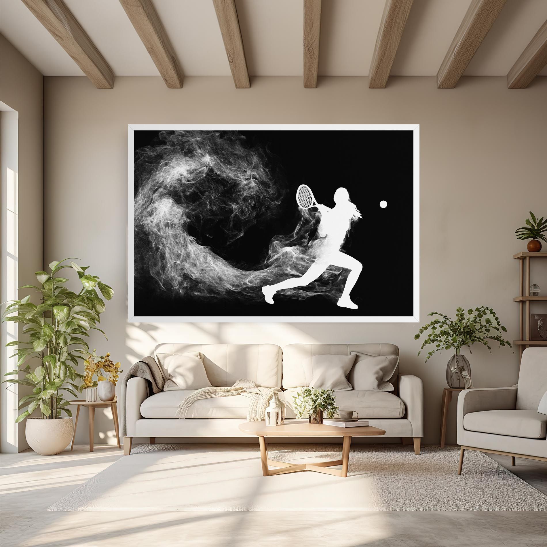 Tennis Spoke White mockup 6