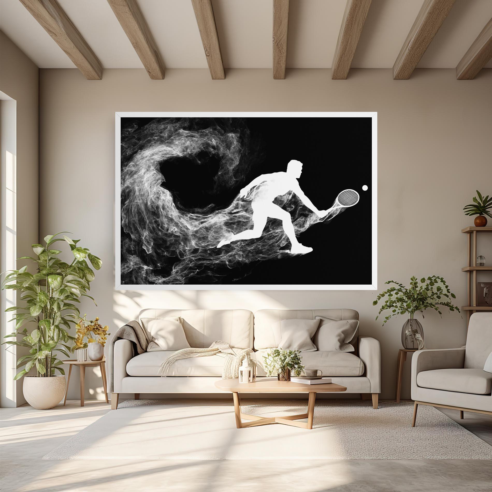 Leinwandbild Tennis White Smoke mockup 6
