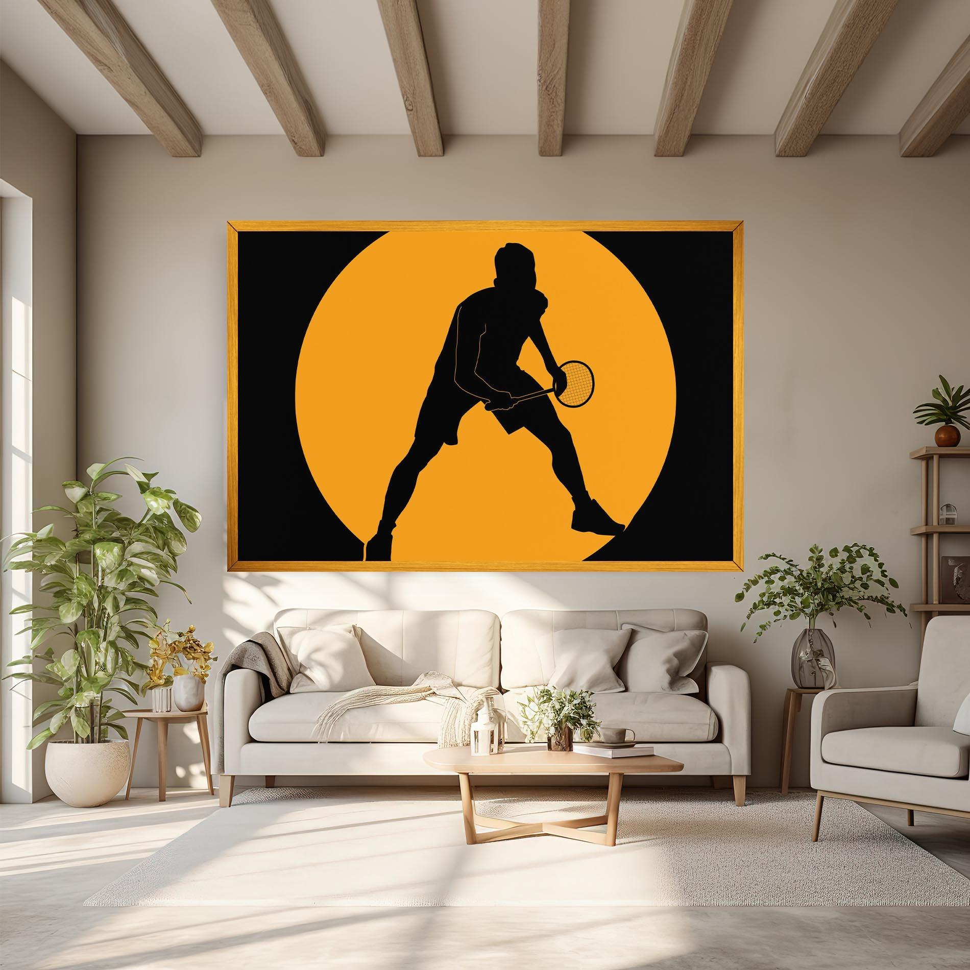 Leinwandbild Orange Tennis mockup 6