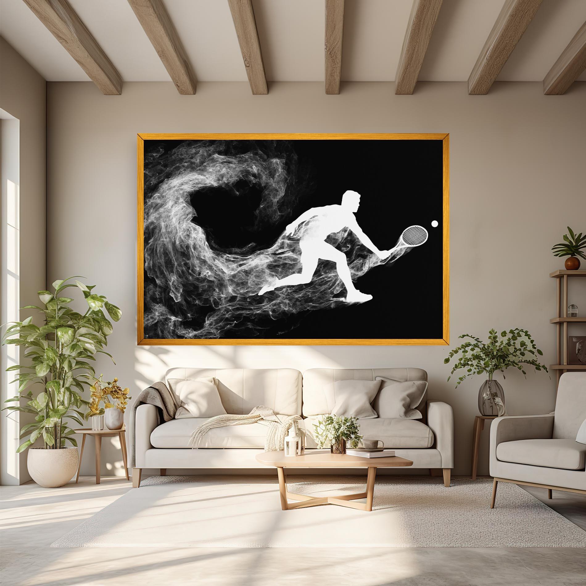 Leinwandbild Tennis White Smoke mockup 6