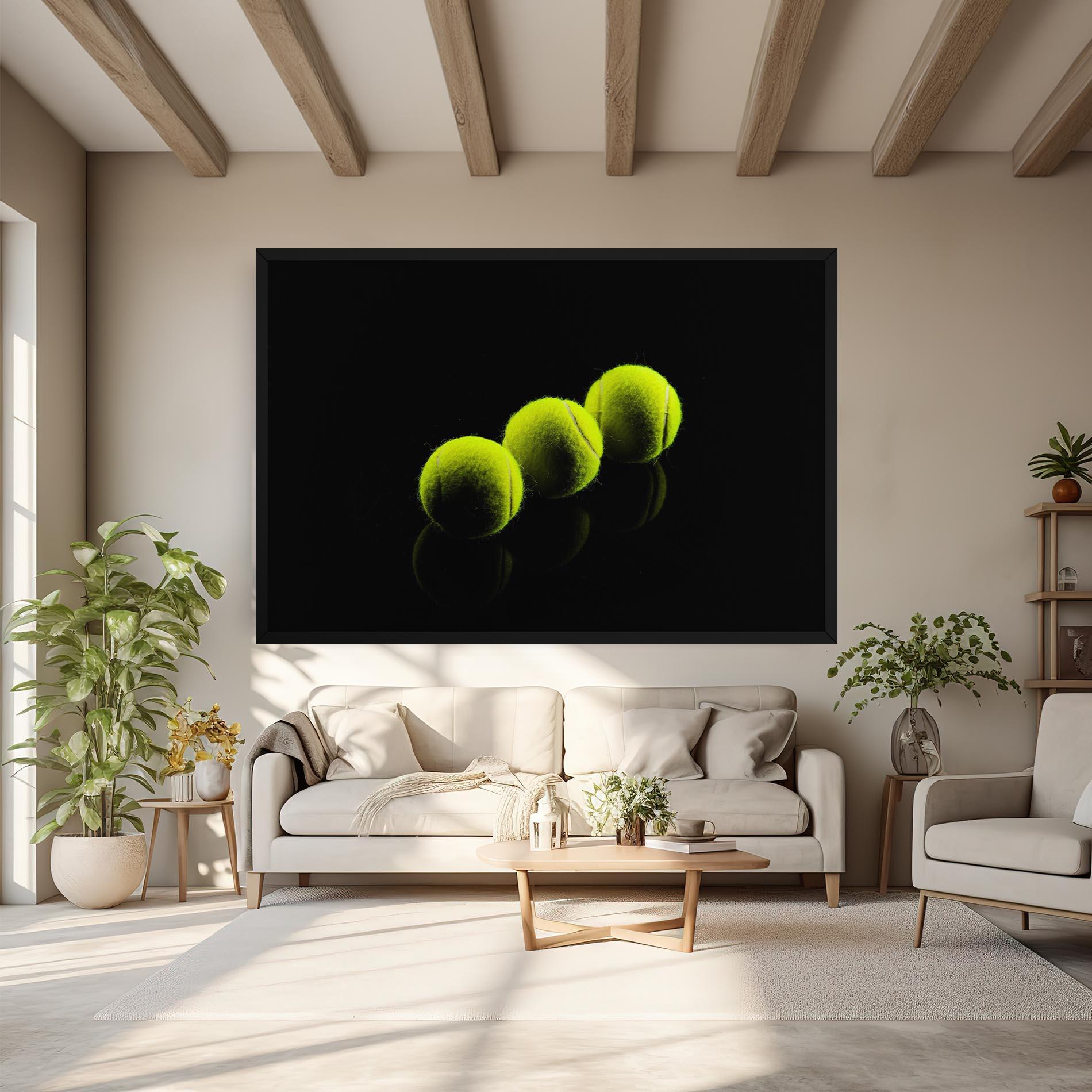 Leinwandbild 3 Tennis Balls mockup 6