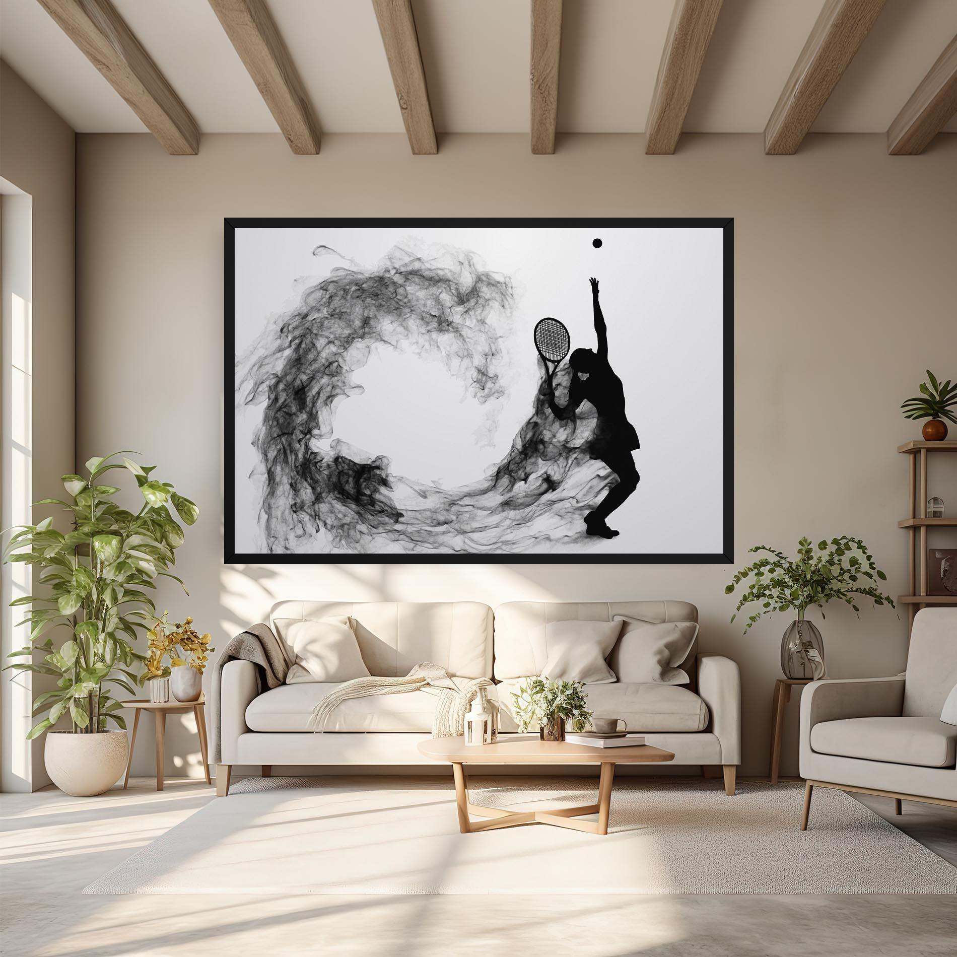 Leinwandbild Black Tennis Smoke mockup 6