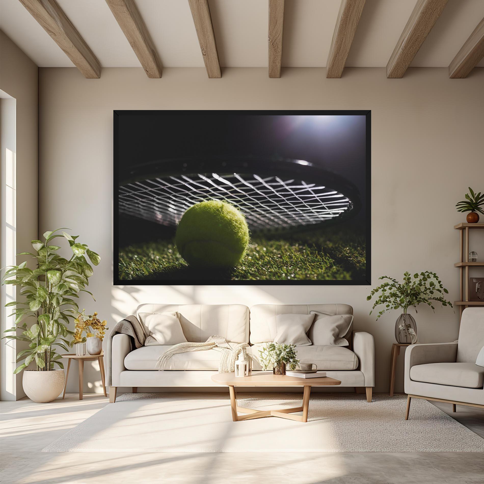 Leinwandbild Close Up Tennis Ball mockup 6