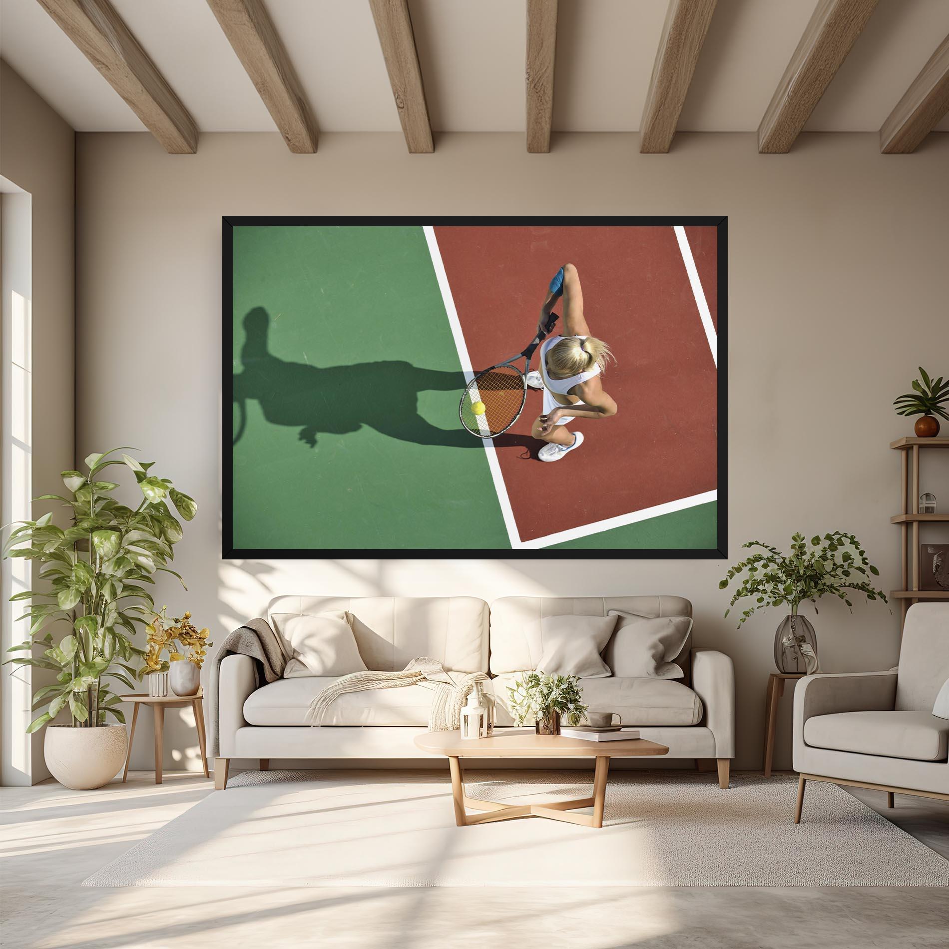 Leinwandbild Outdoor Tennis mockup 6